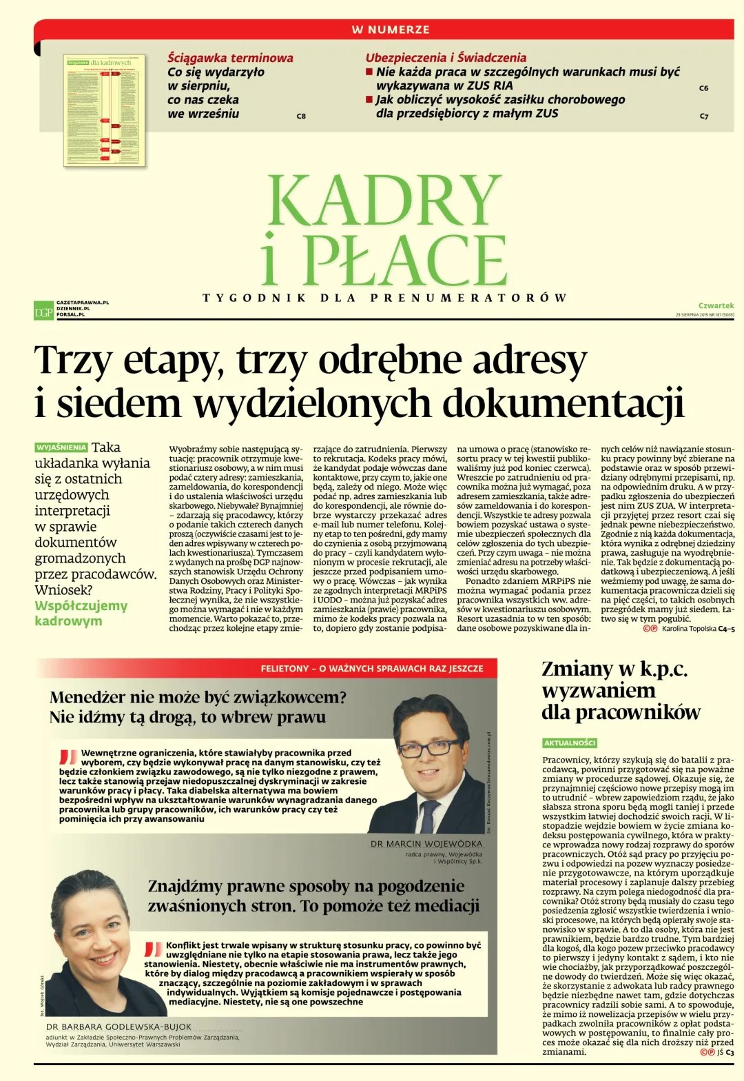 KADRY I PŁACE