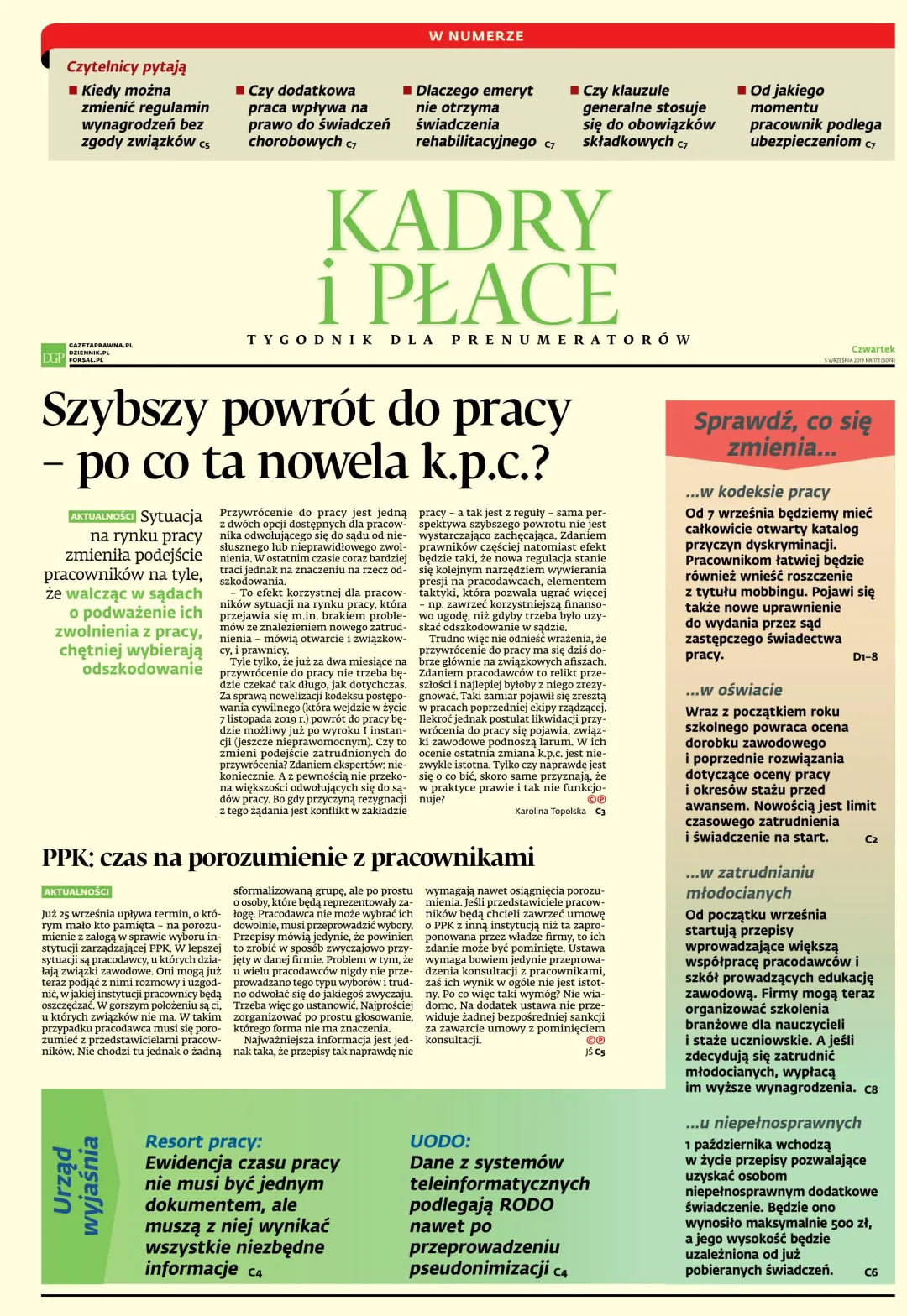 KADRY I PŁACE