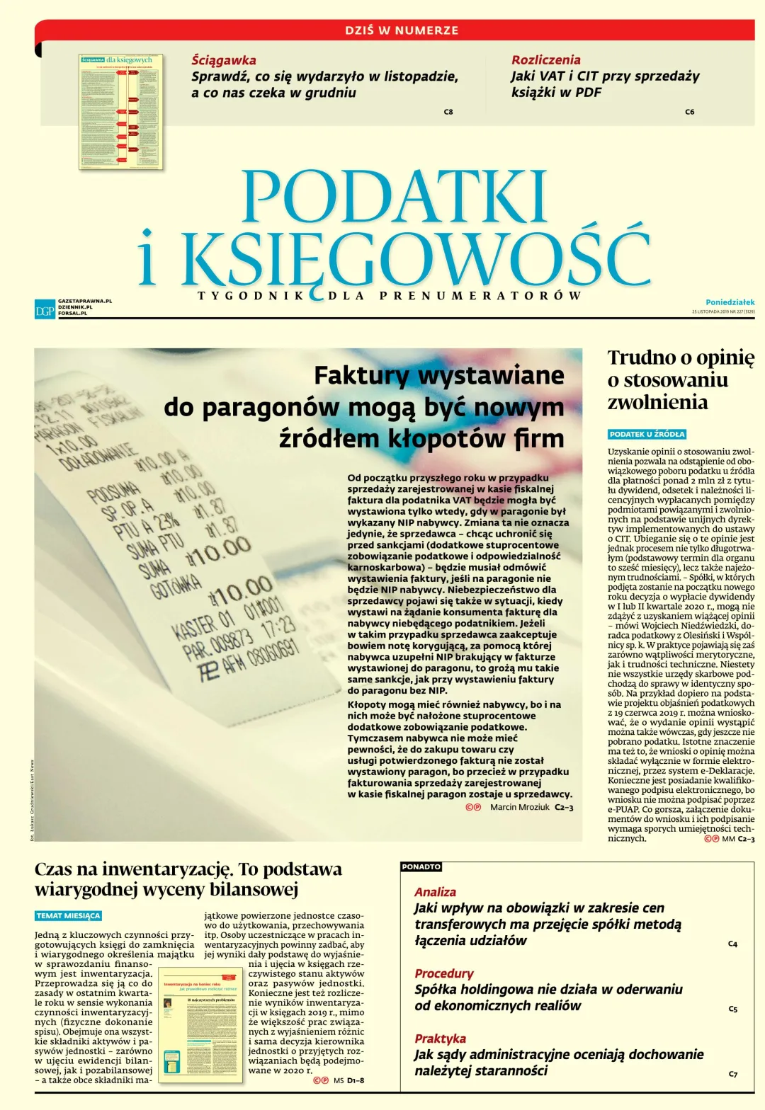 PODATKI I KSIĘGOWOŚĆ