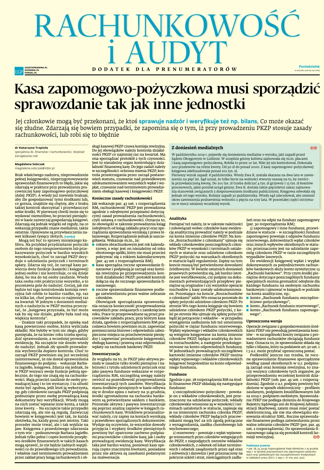 RACHUNKOWOŚĆ I AUDYT