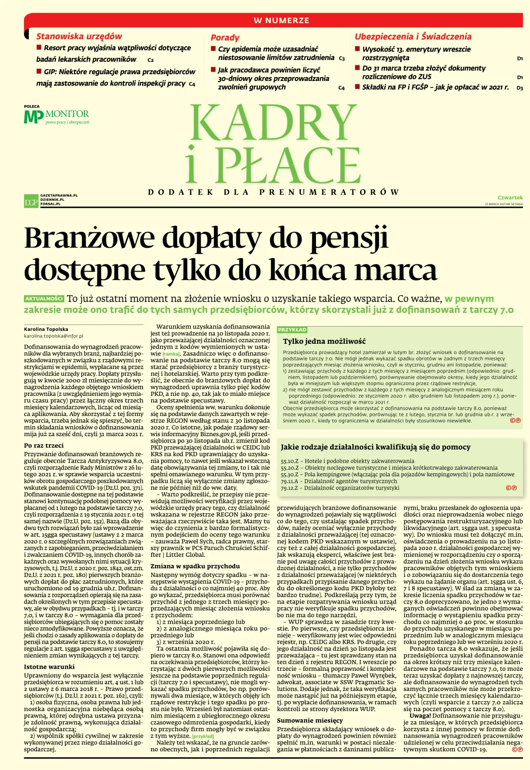 KADRY I PŁACE