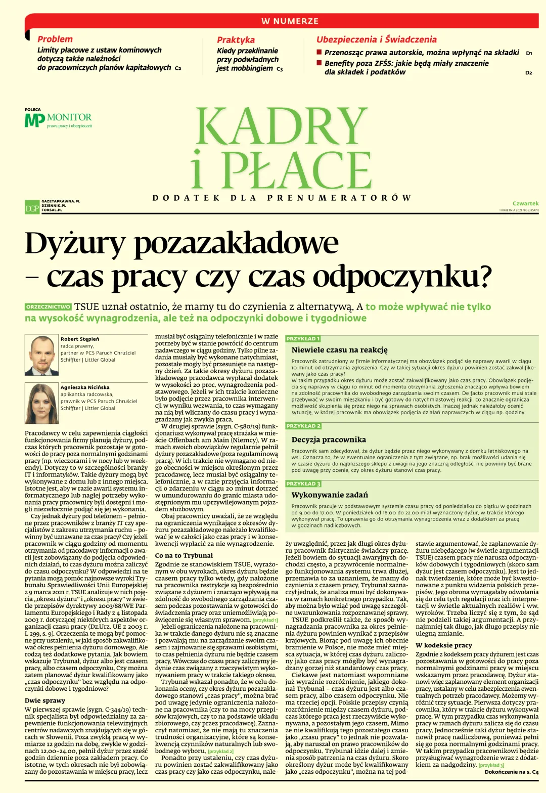 KADRY I PŁACE