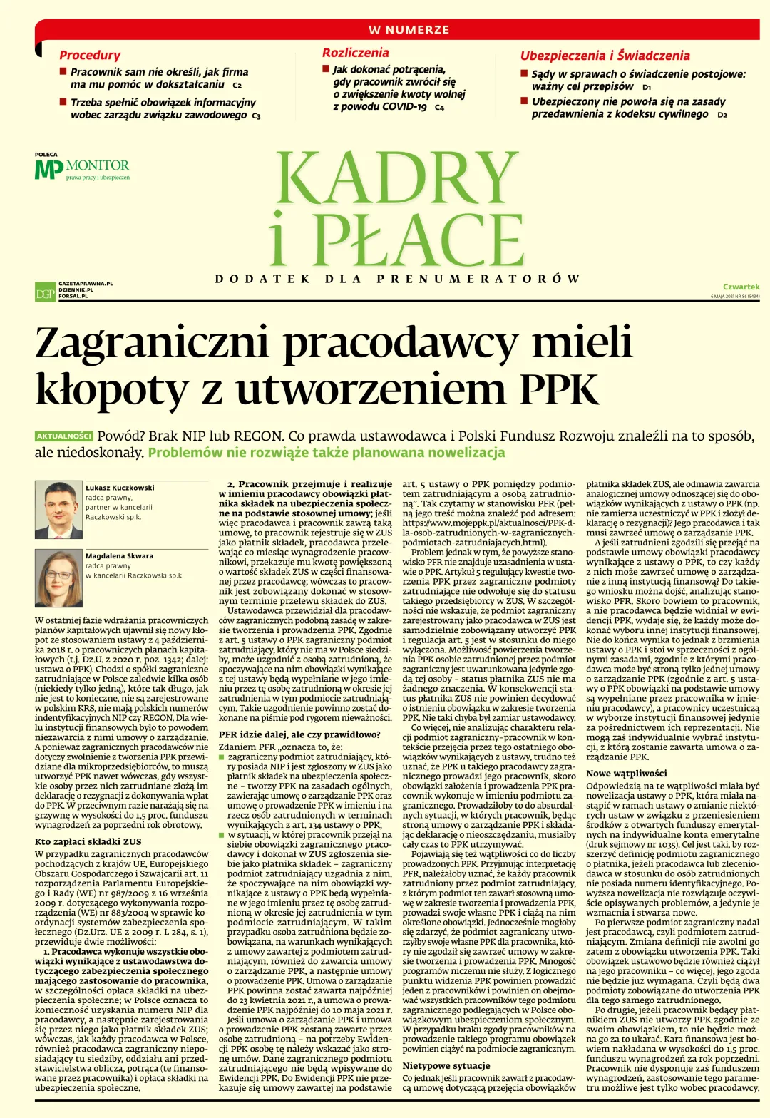 KADRY I PŁACE