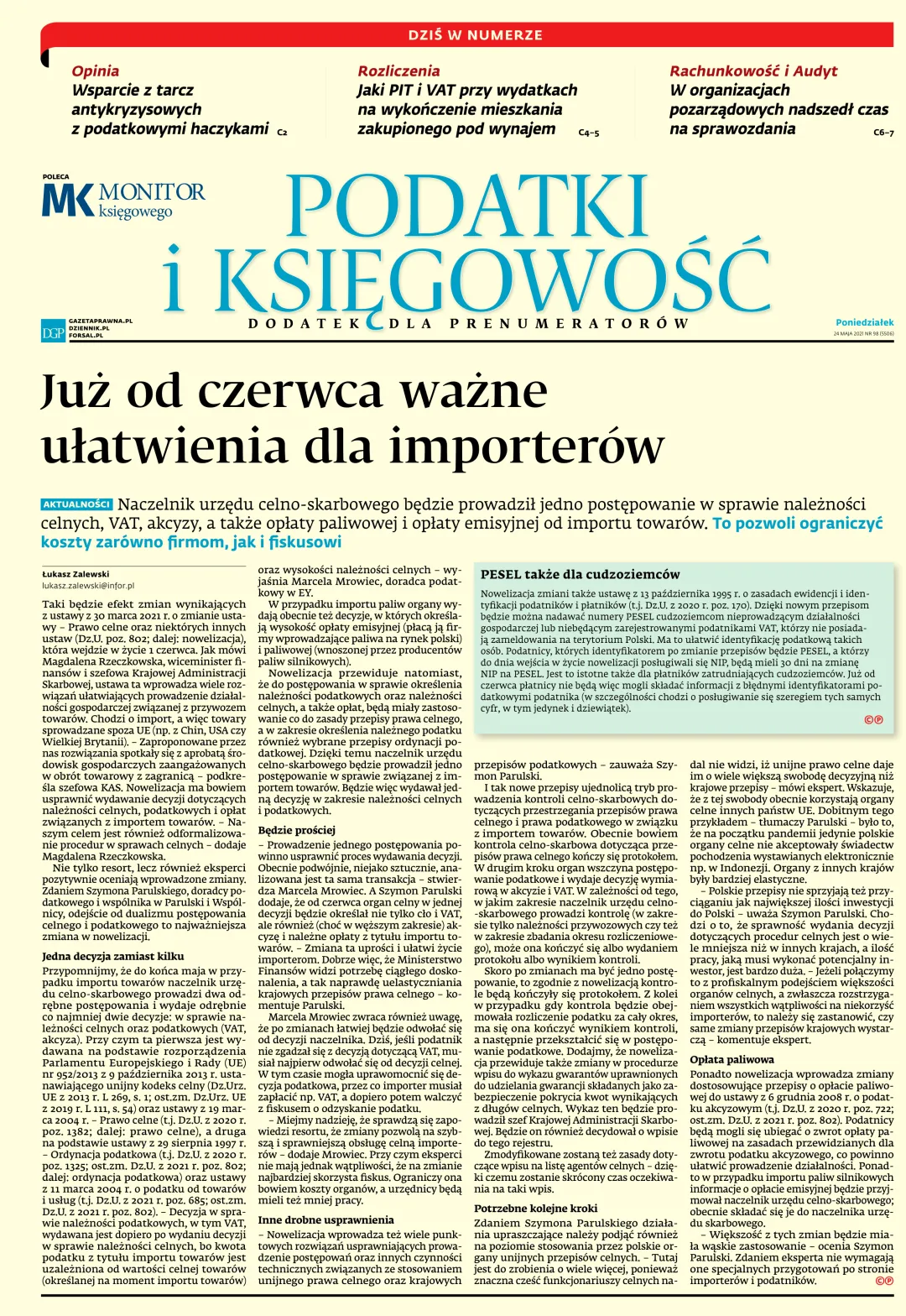 PODATKI I KSIĘGOWOŚĆ