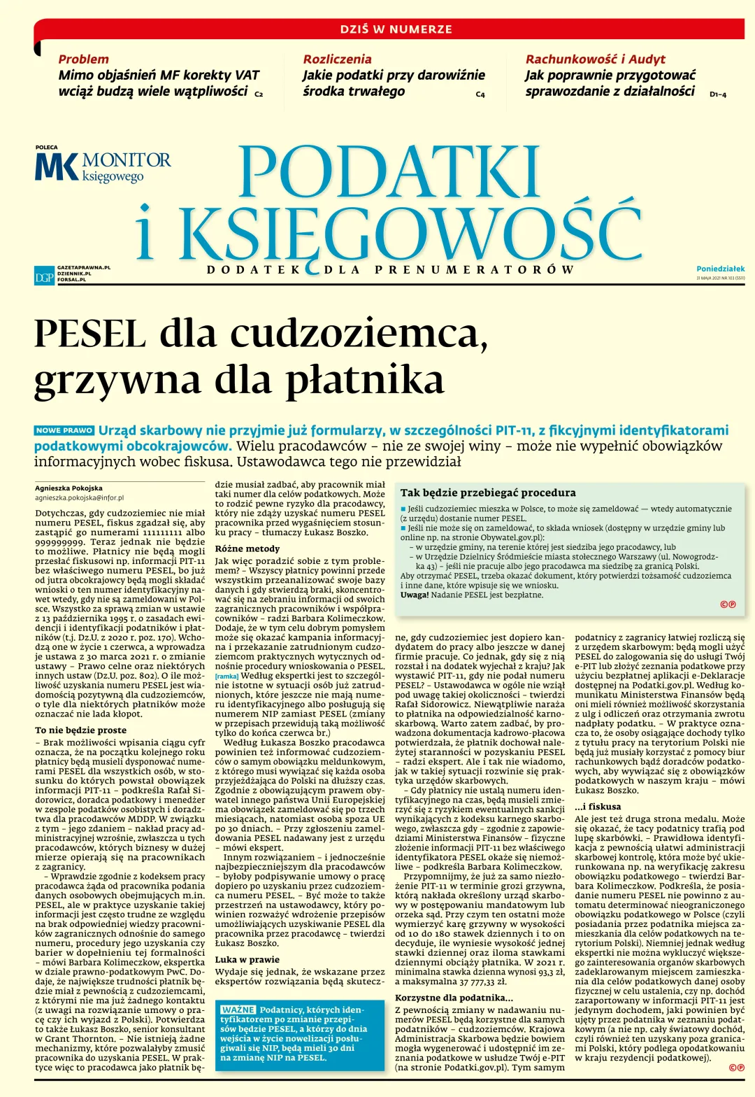 PODATKI I KSIĘGOWOŚĆ