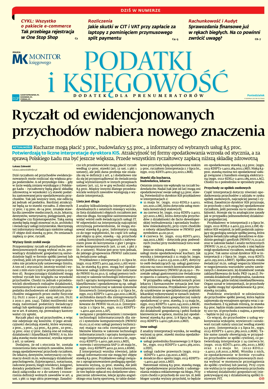 PODATKI I KSIĘGOWOŚĆ