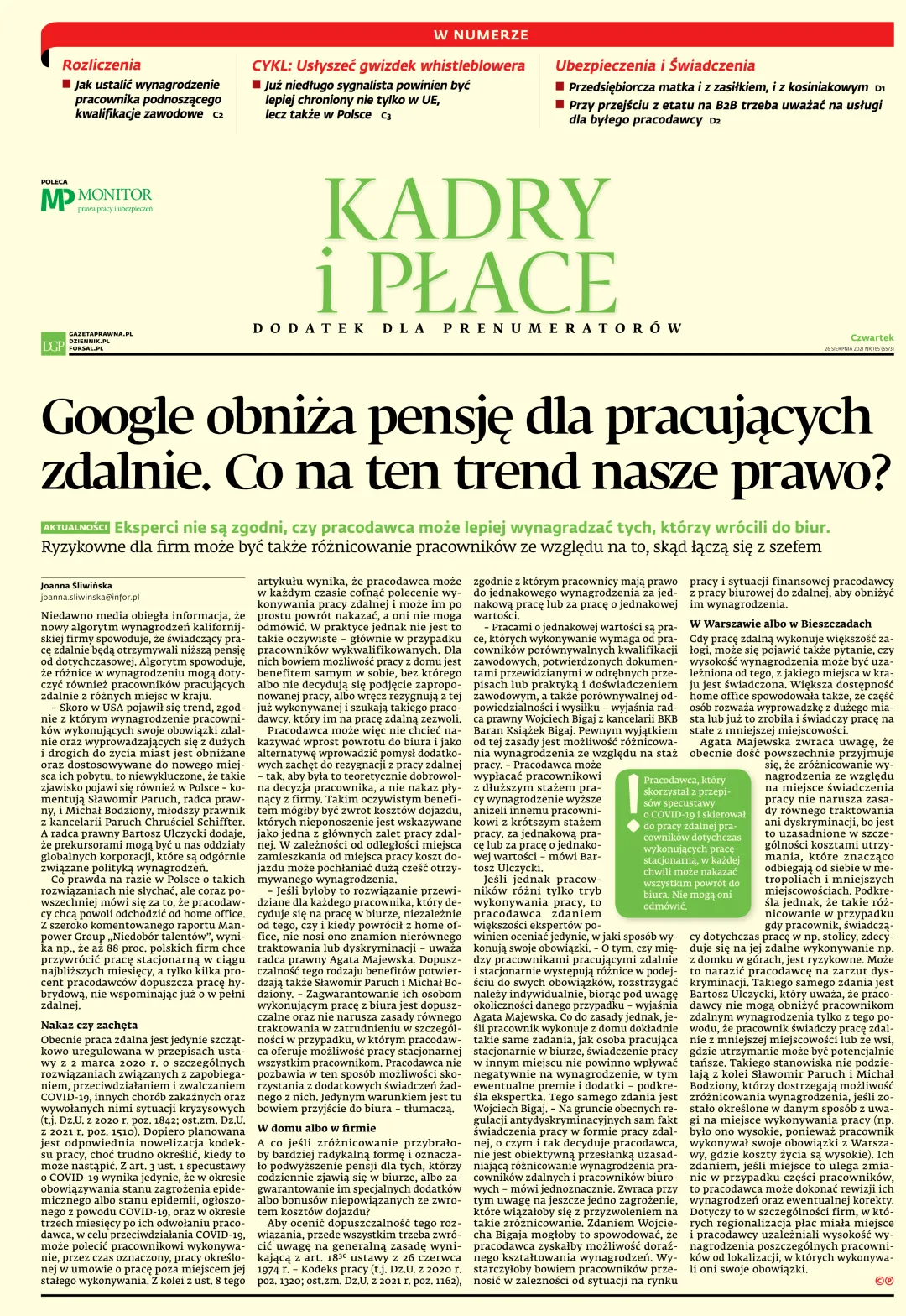 KADRY I PŁACE