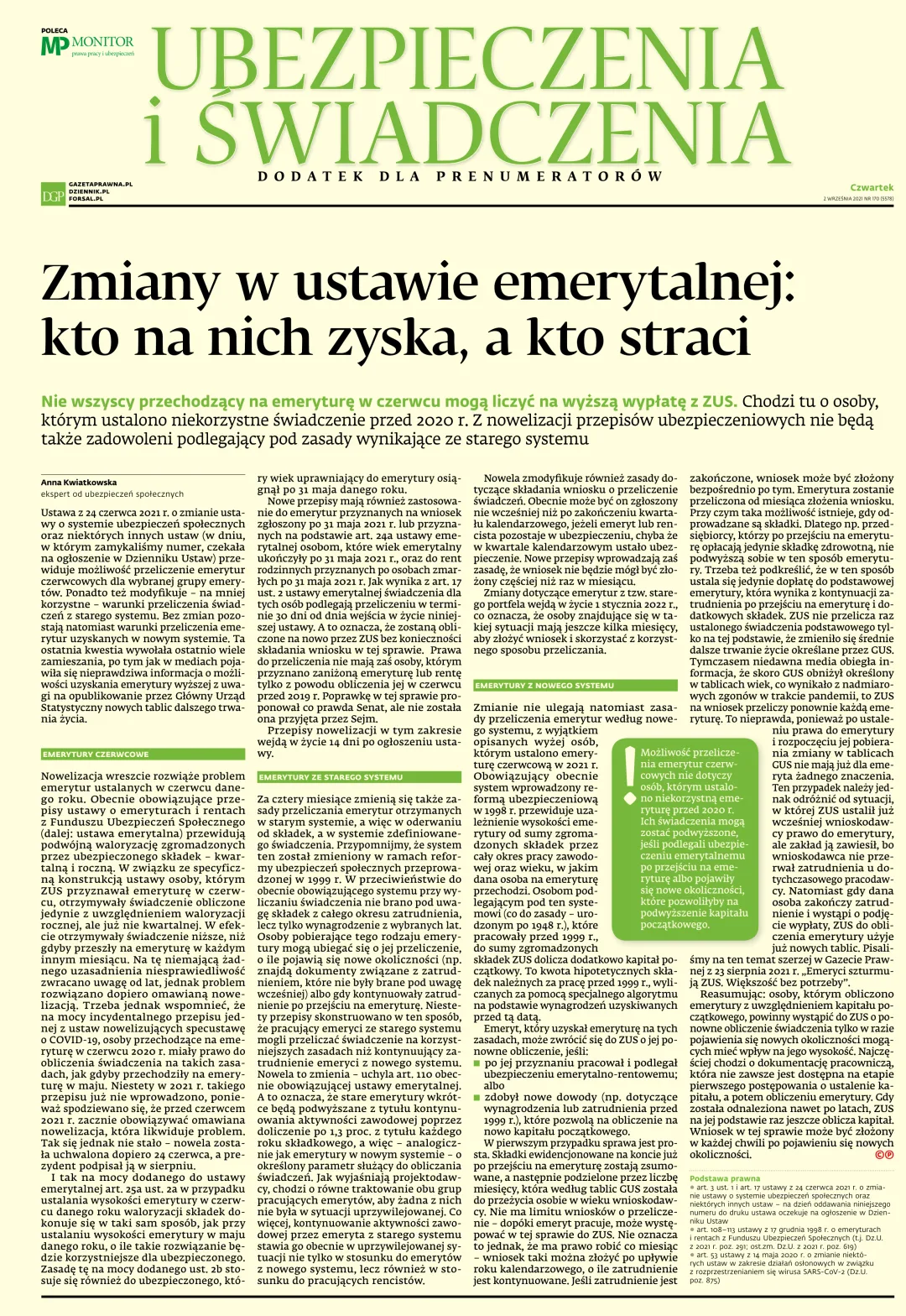 UBEZPIECZENIA I ŚWIADCZENIA