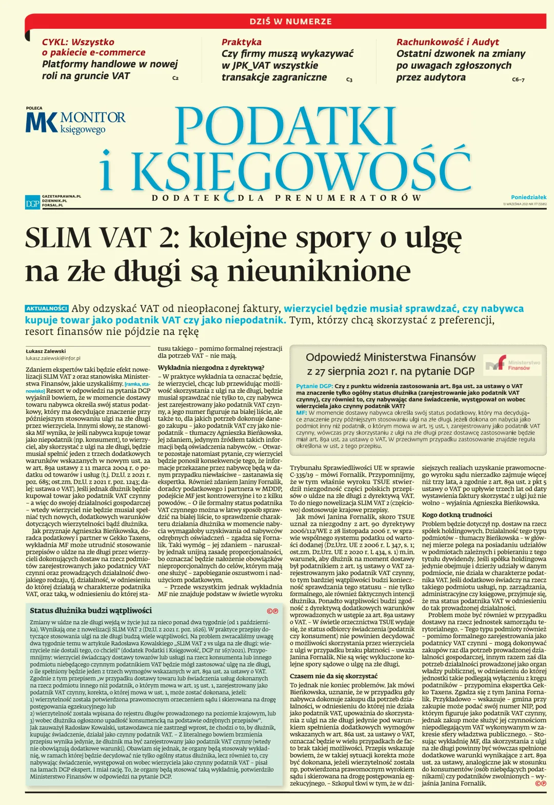 PODATKI I KSIĘGOWOŚĆ