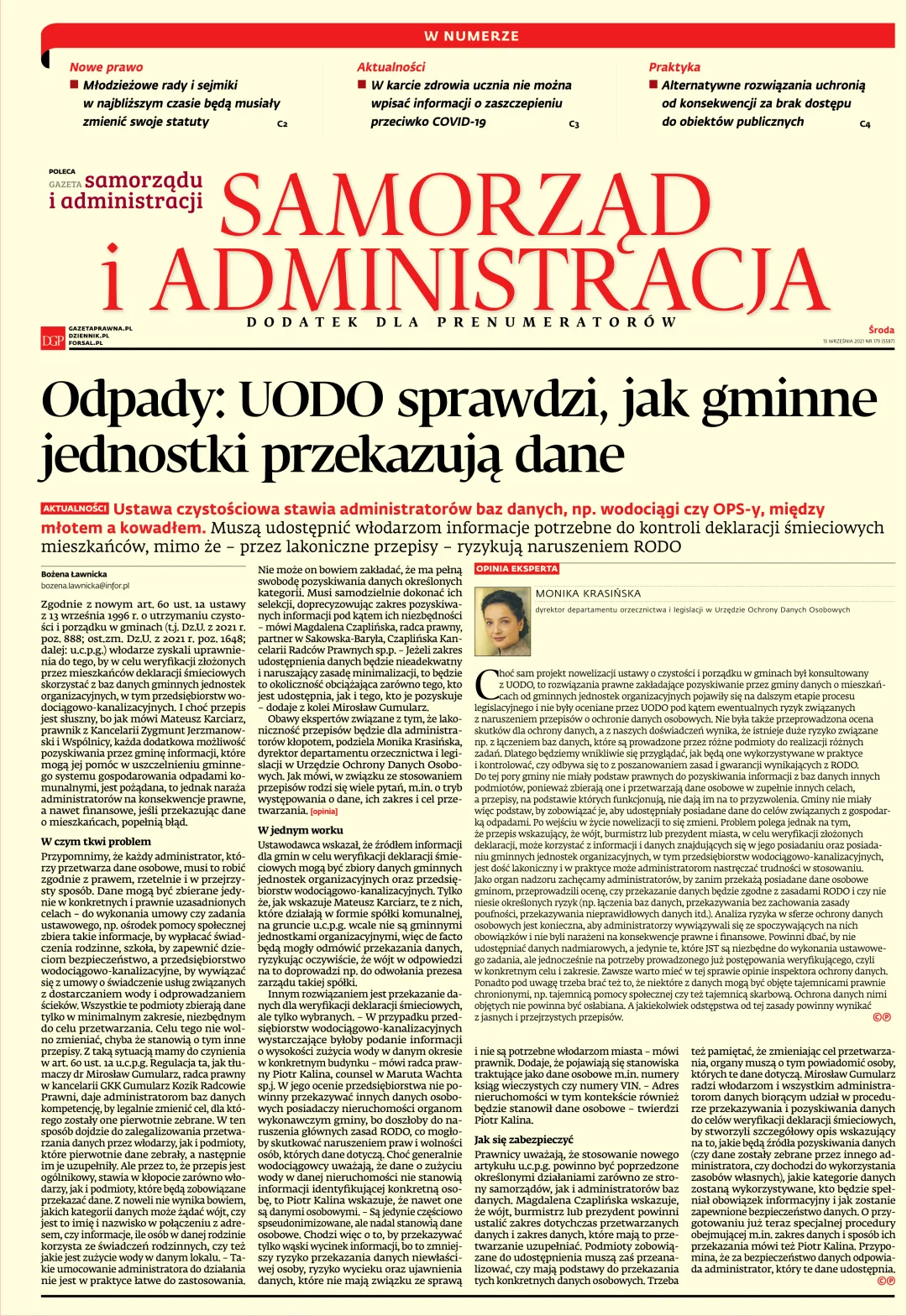 SAMORZĄD I ADMINISTRACJA