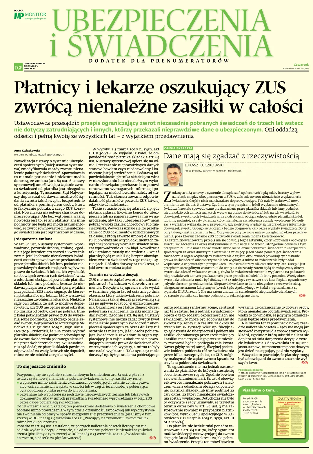 UBEZPIECZENIA I ŚWIADCZENIA