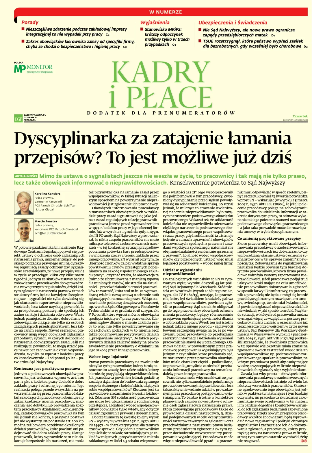 KADRY I PŁACE