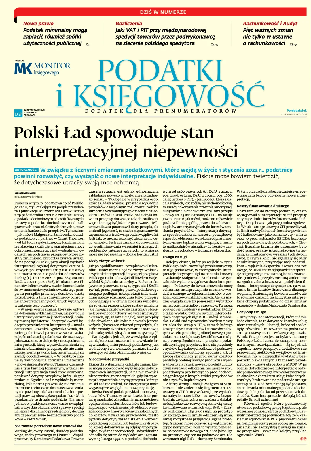 PODATKI I KSIĘGOWOŚĆ