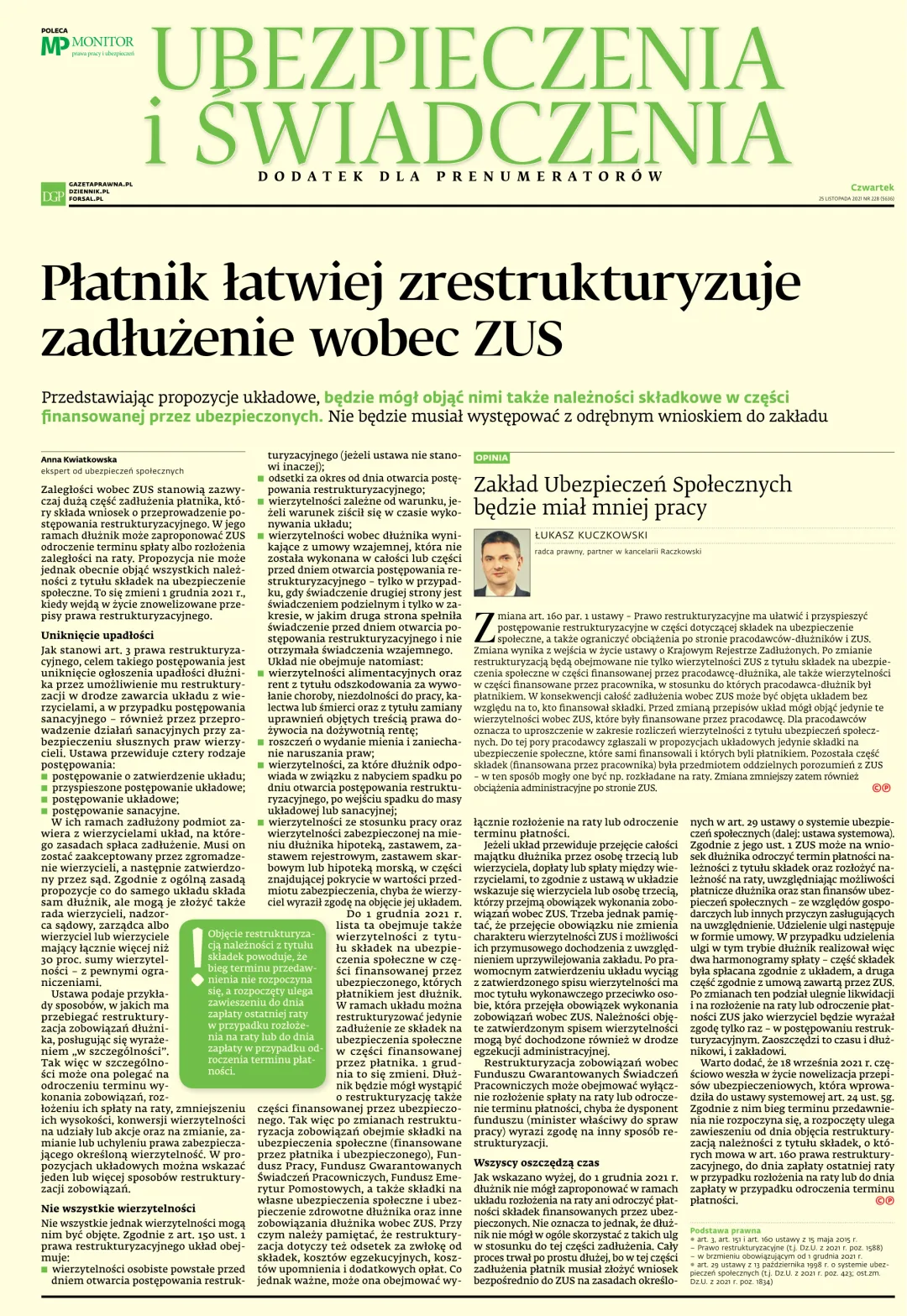 UBEZPIECZENIA I ŚWIADCZENIA
