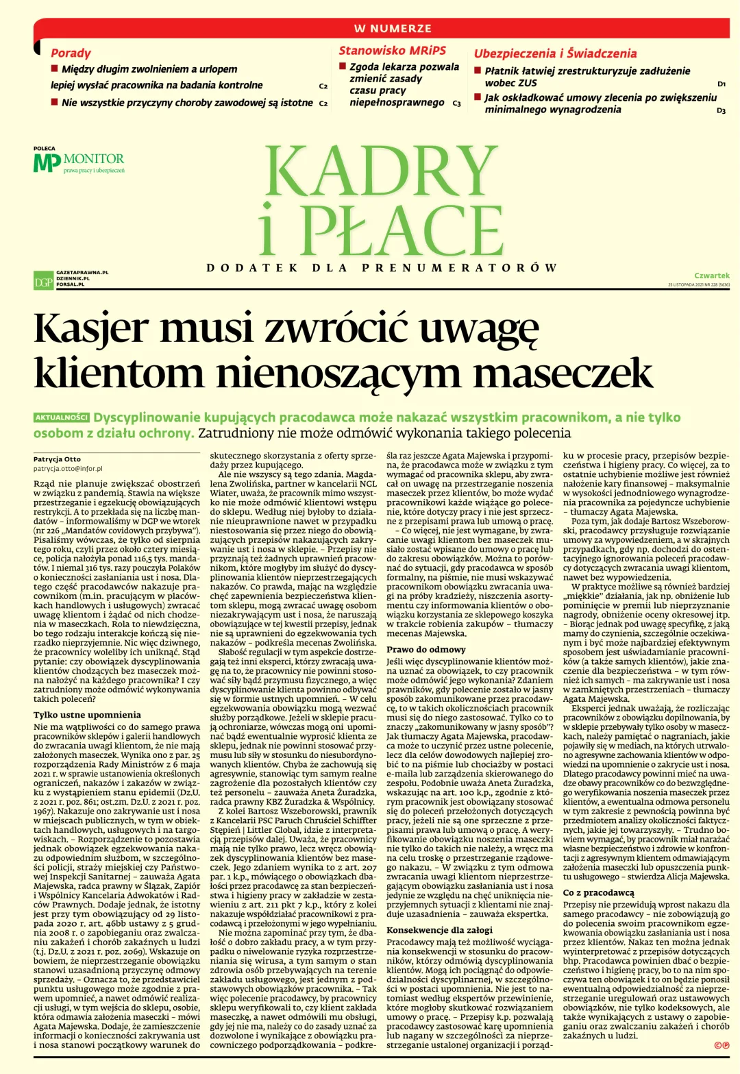KADRY I PŁACE