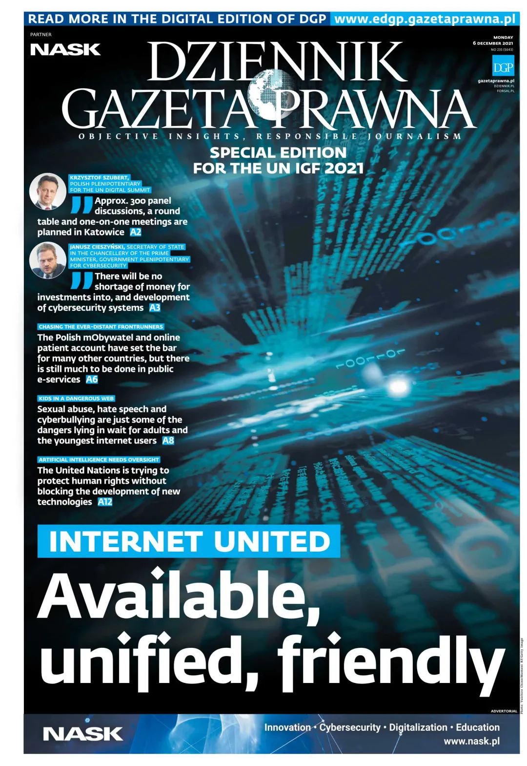 UN DIGITAL SUMMIT–INTERNET GOVERNANCE FORUM 2021