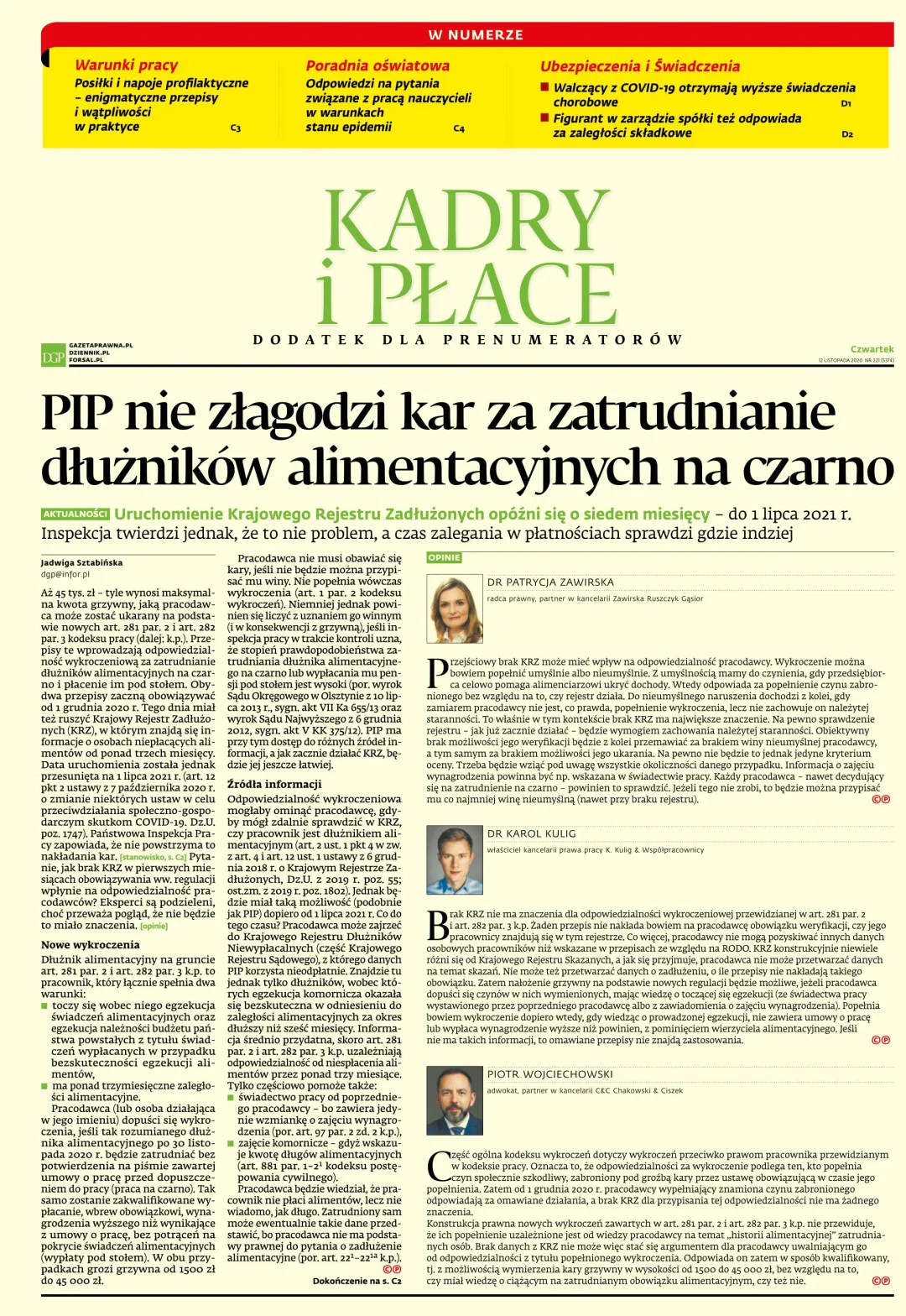 KADRY I PŁACE
