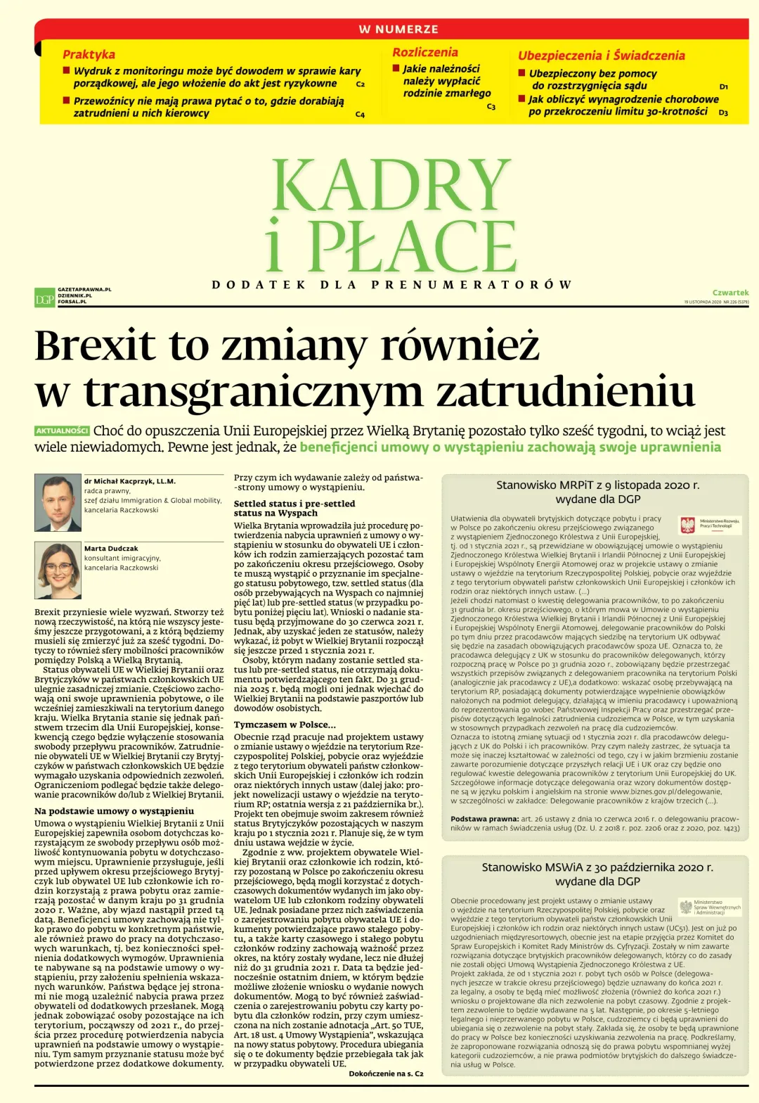 KADRY I PŁACE