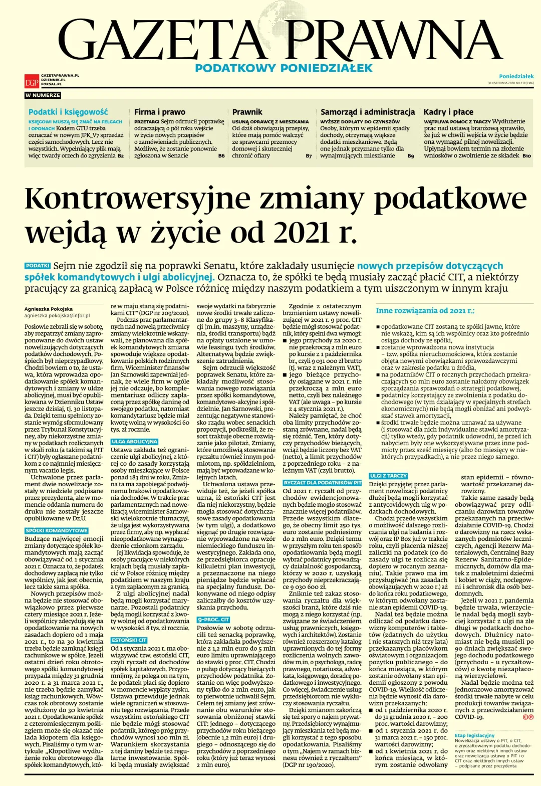 PIERWSZA STRONA GP