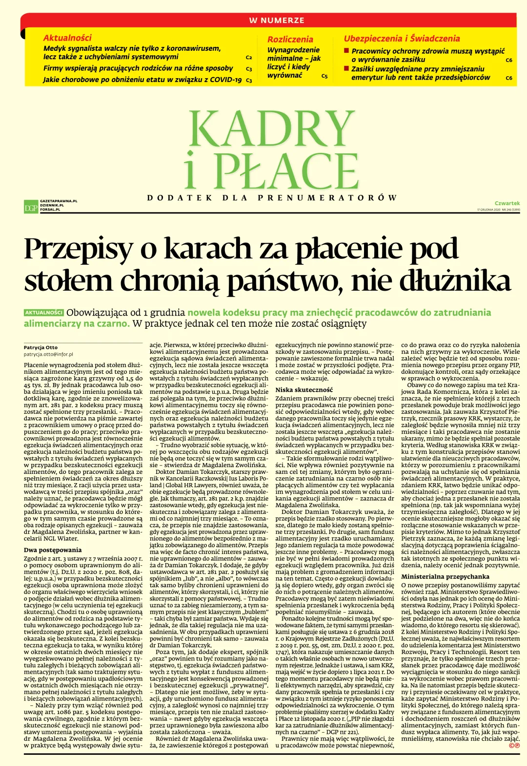 KADRY I PŁACE