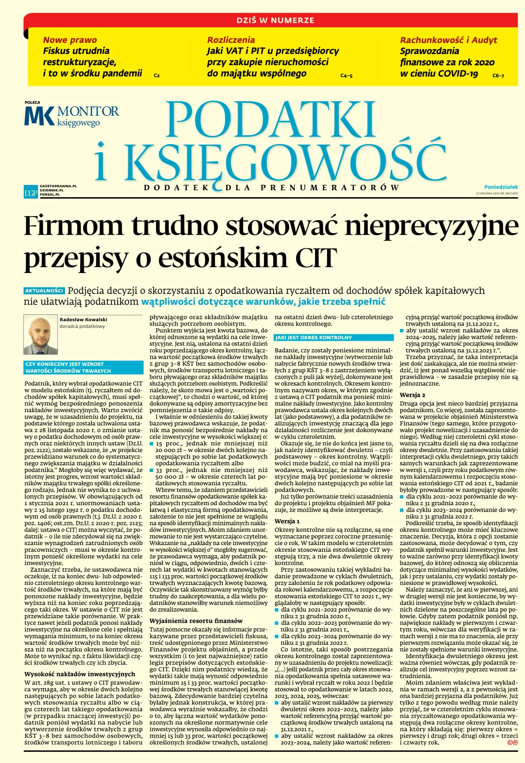 PODATKI I KSIĘGOWOŚĆ