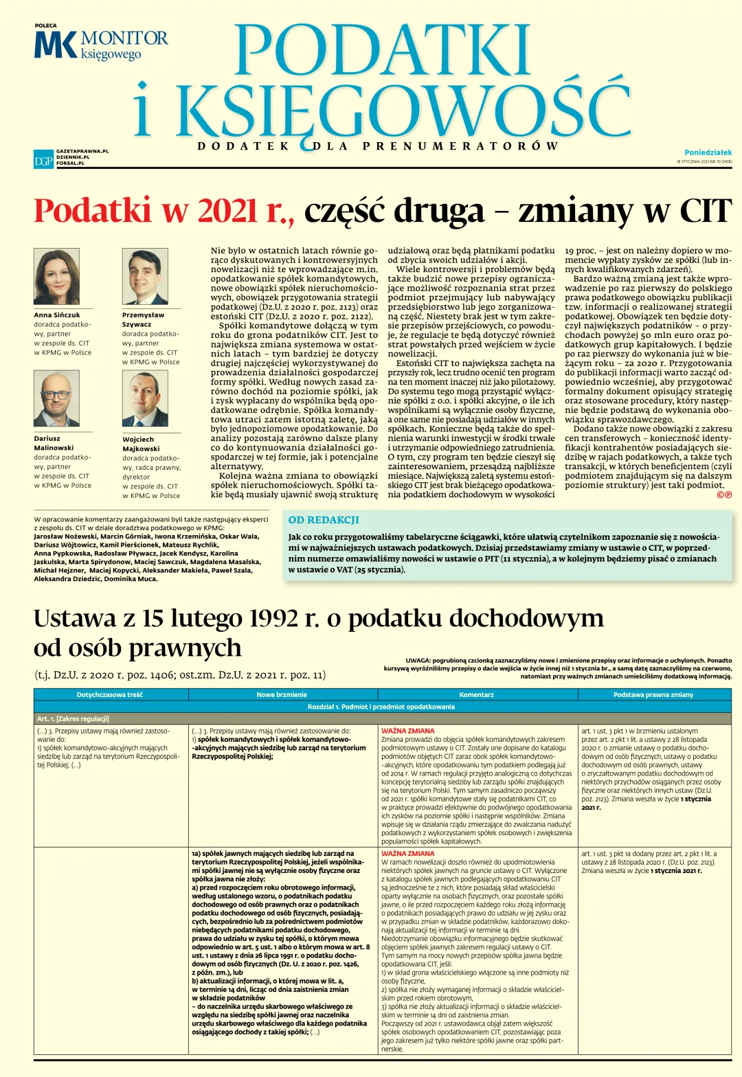 PODATKI I KSIĘGOWOŚĆ