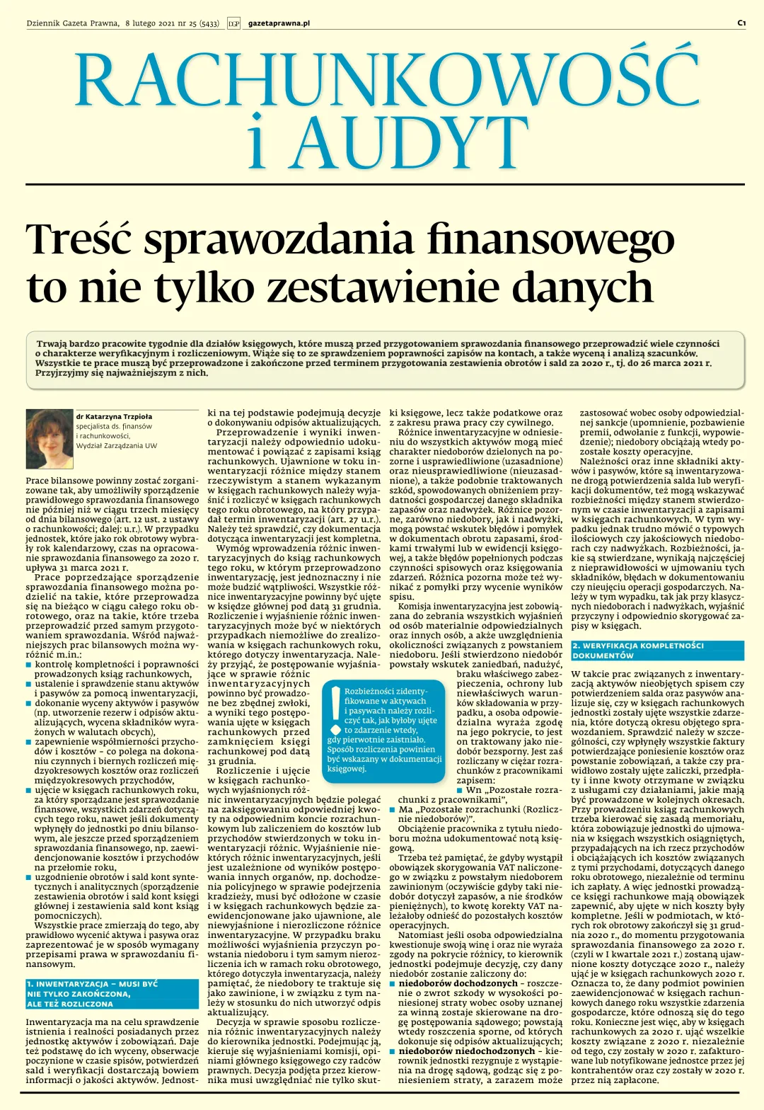 RACHUNKOWOŚĆ I AUDYT