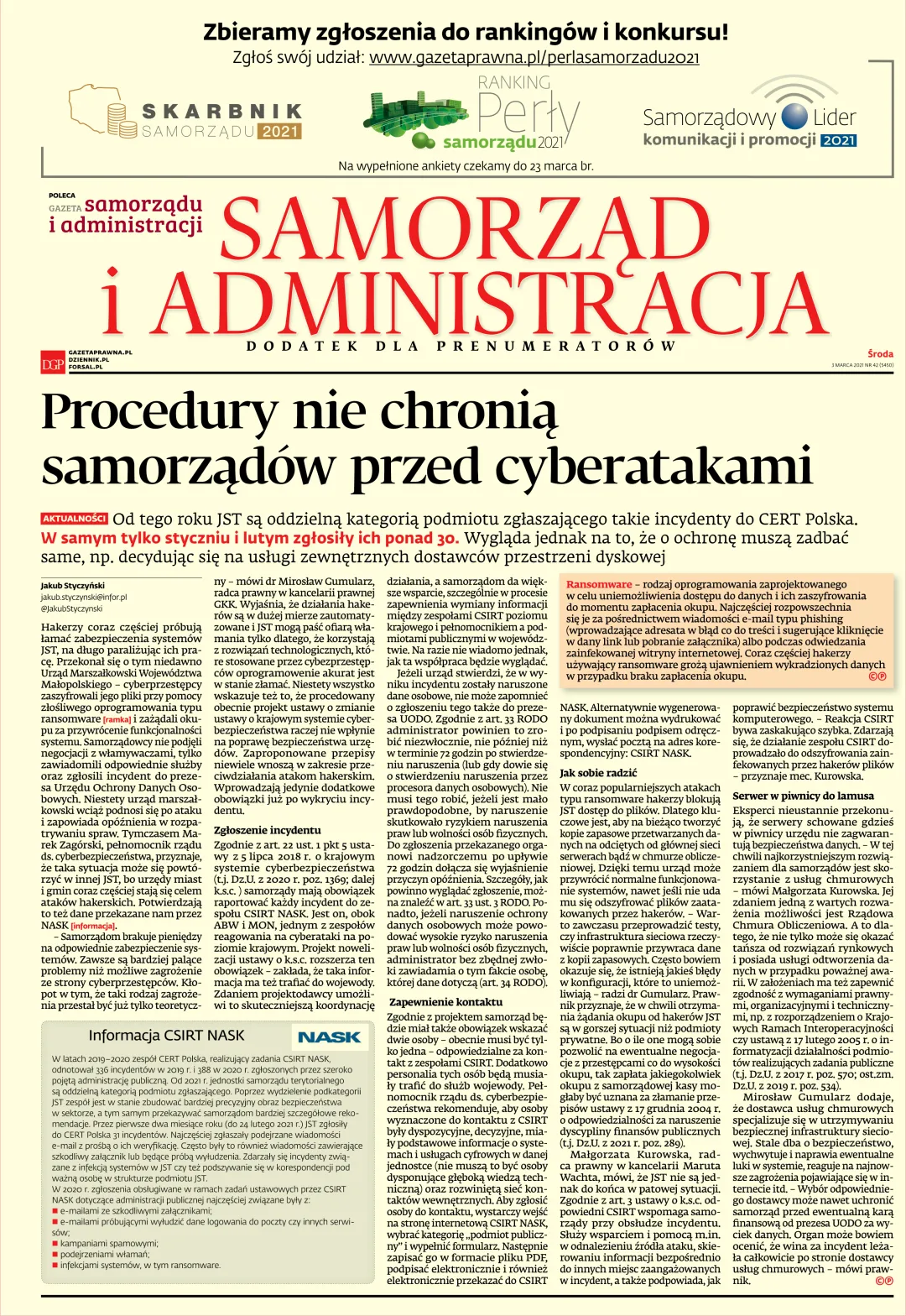 SAMORZĄD I ADMINISTRACJA
