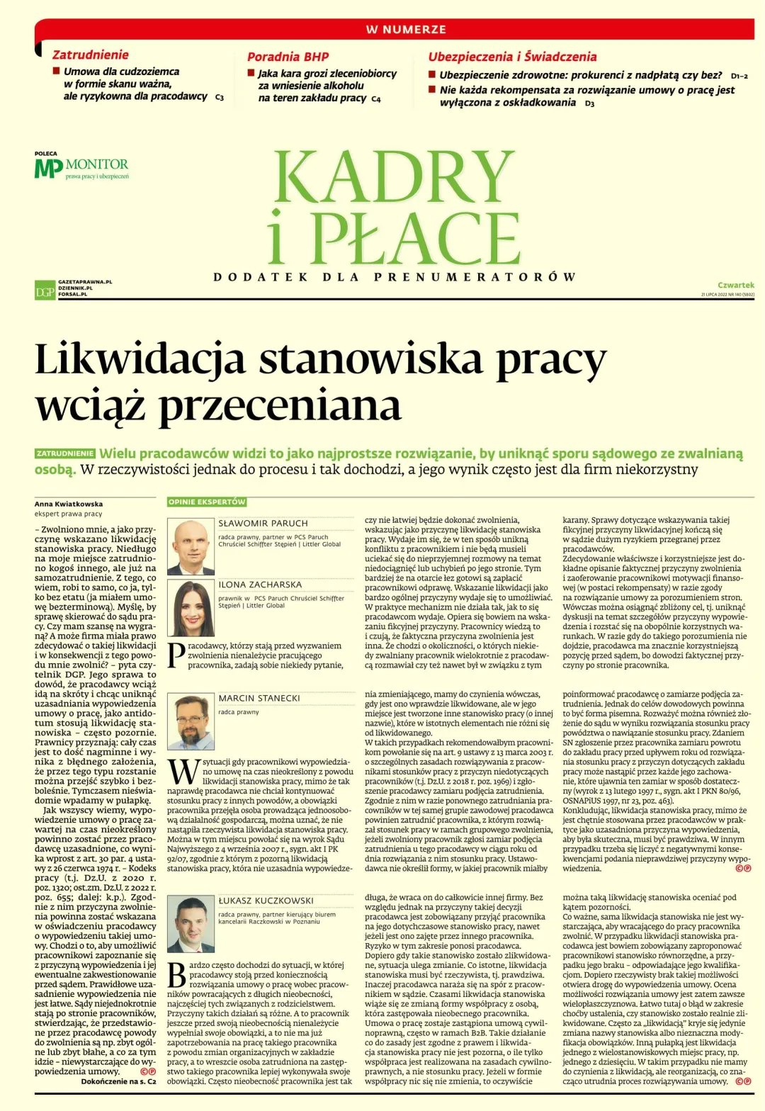 KADRY I PŁACE