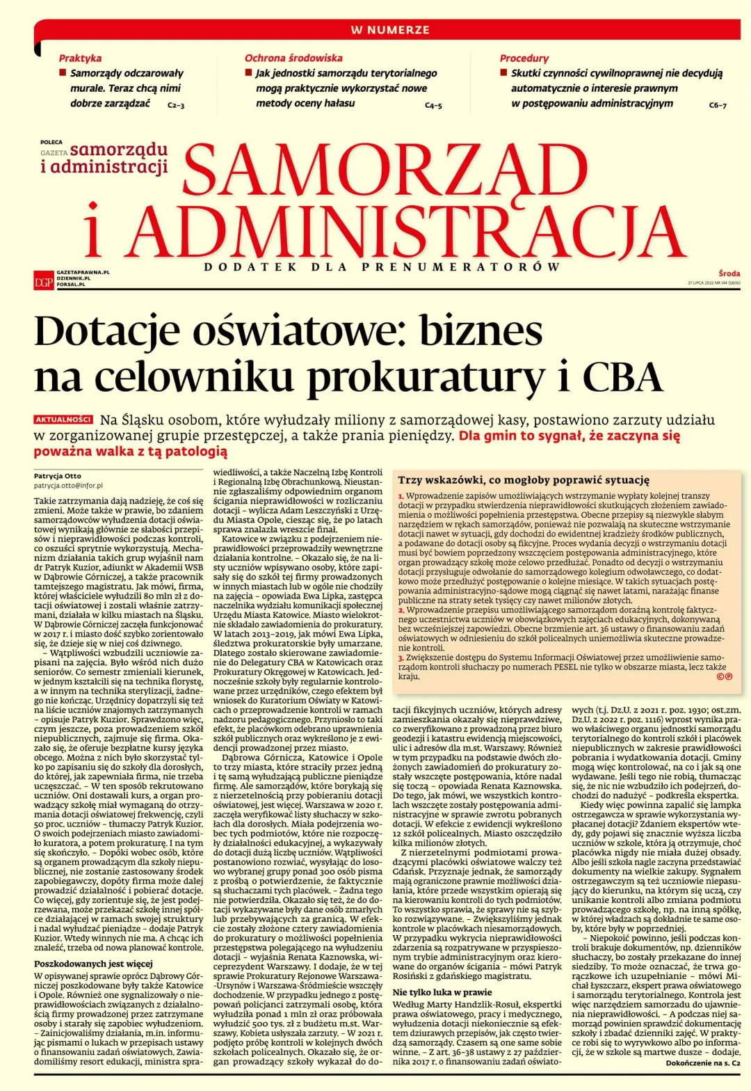 SAMORZĄD I ADMINISTRACJA