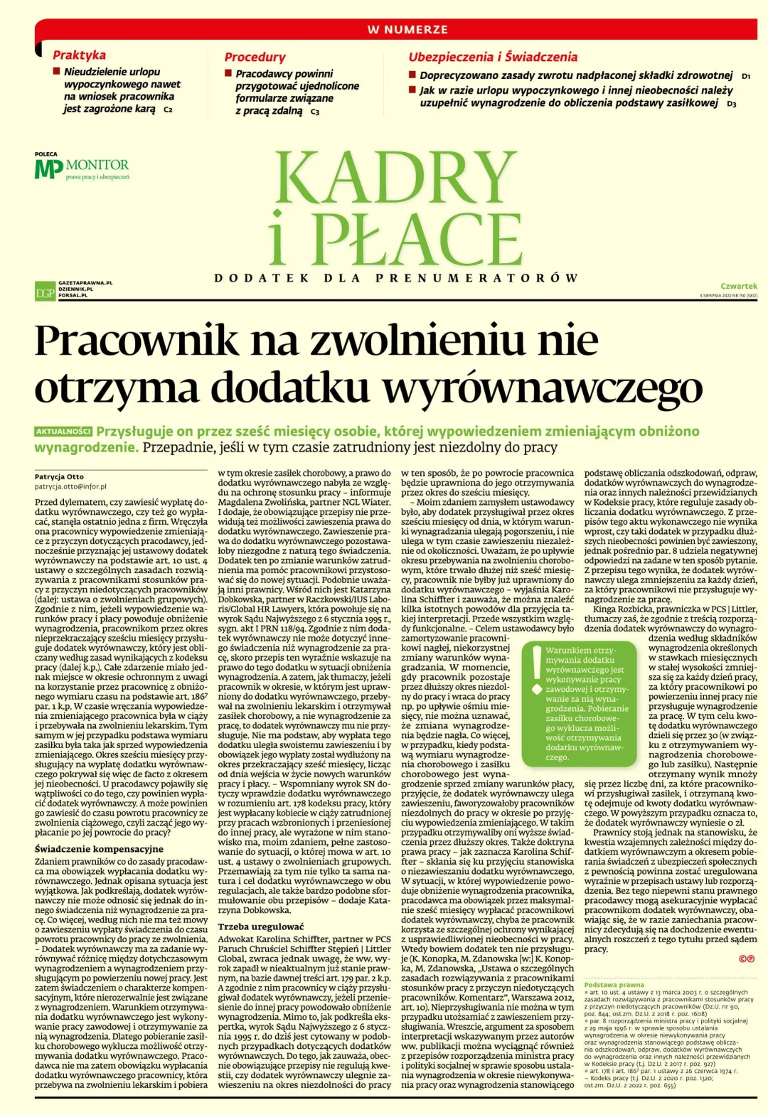 KADRY I PŁACE