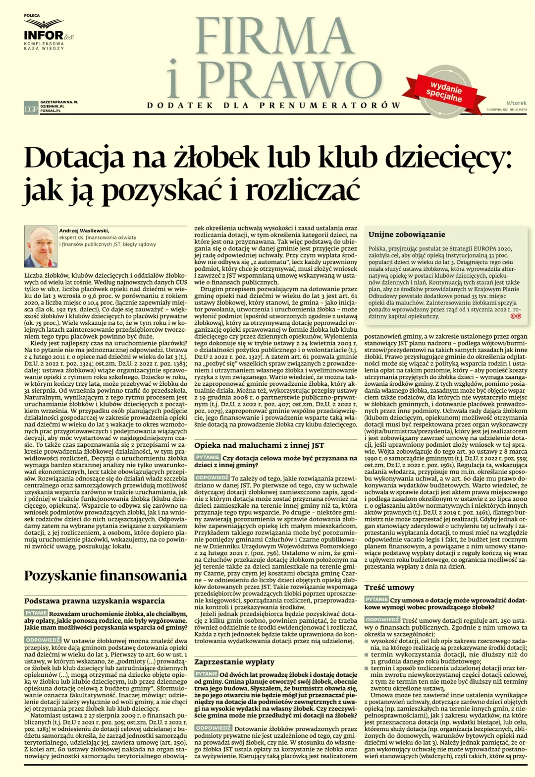 FIRMA I PRAWO - WYDANIE SPECJALNE