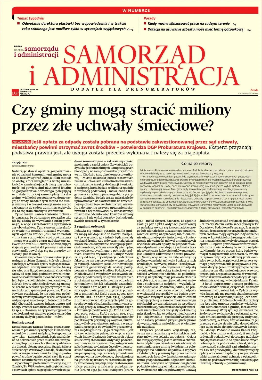 SAMORZĄD I ADMINISTRACJA