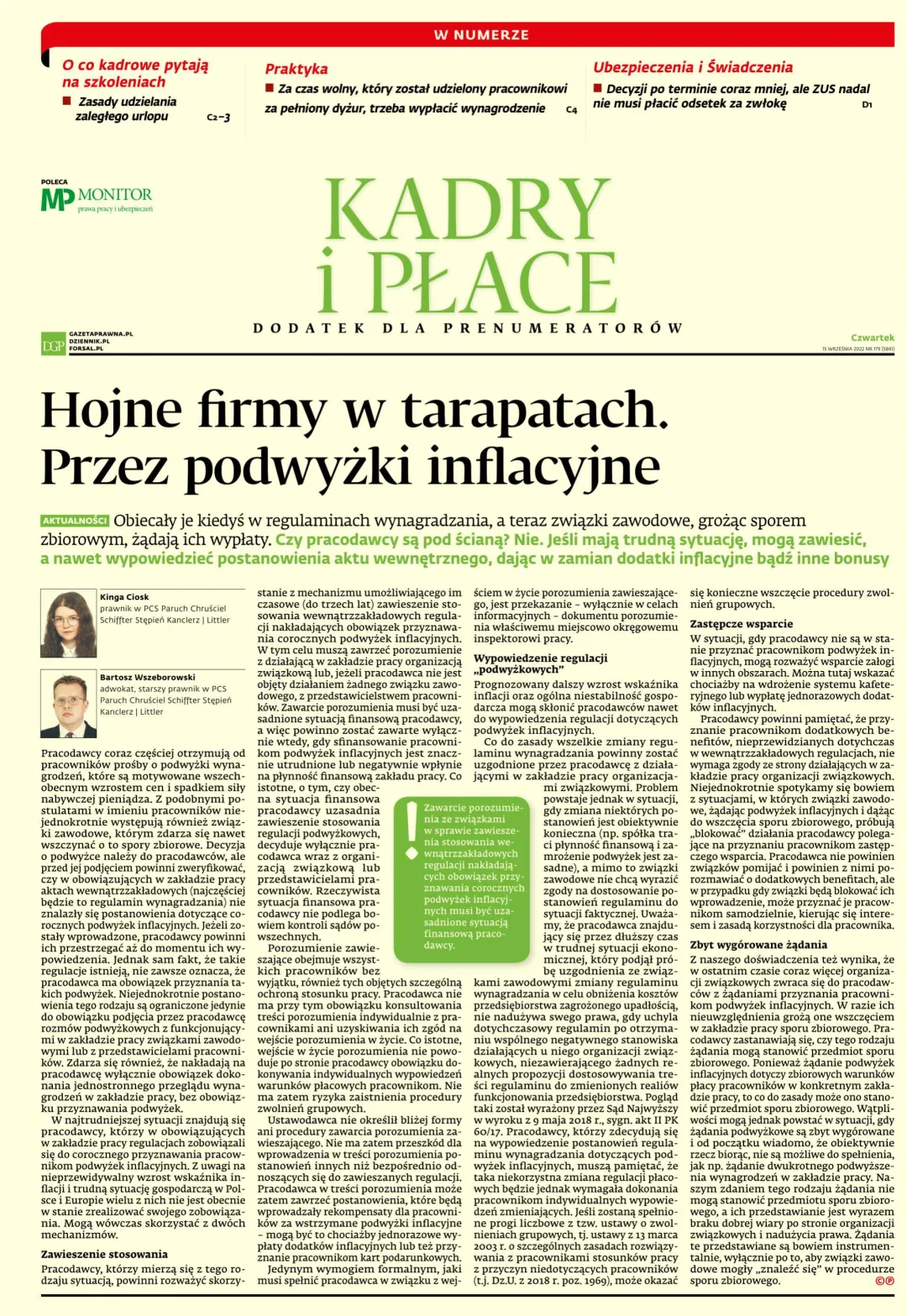 KADRY I PŁACE