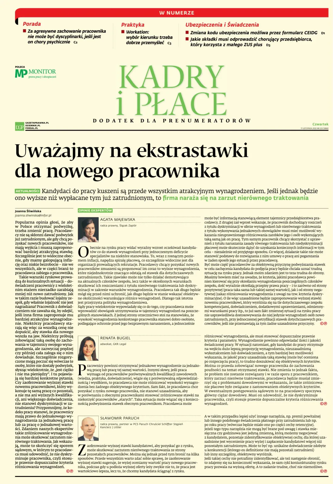 KADRY I PŁACE