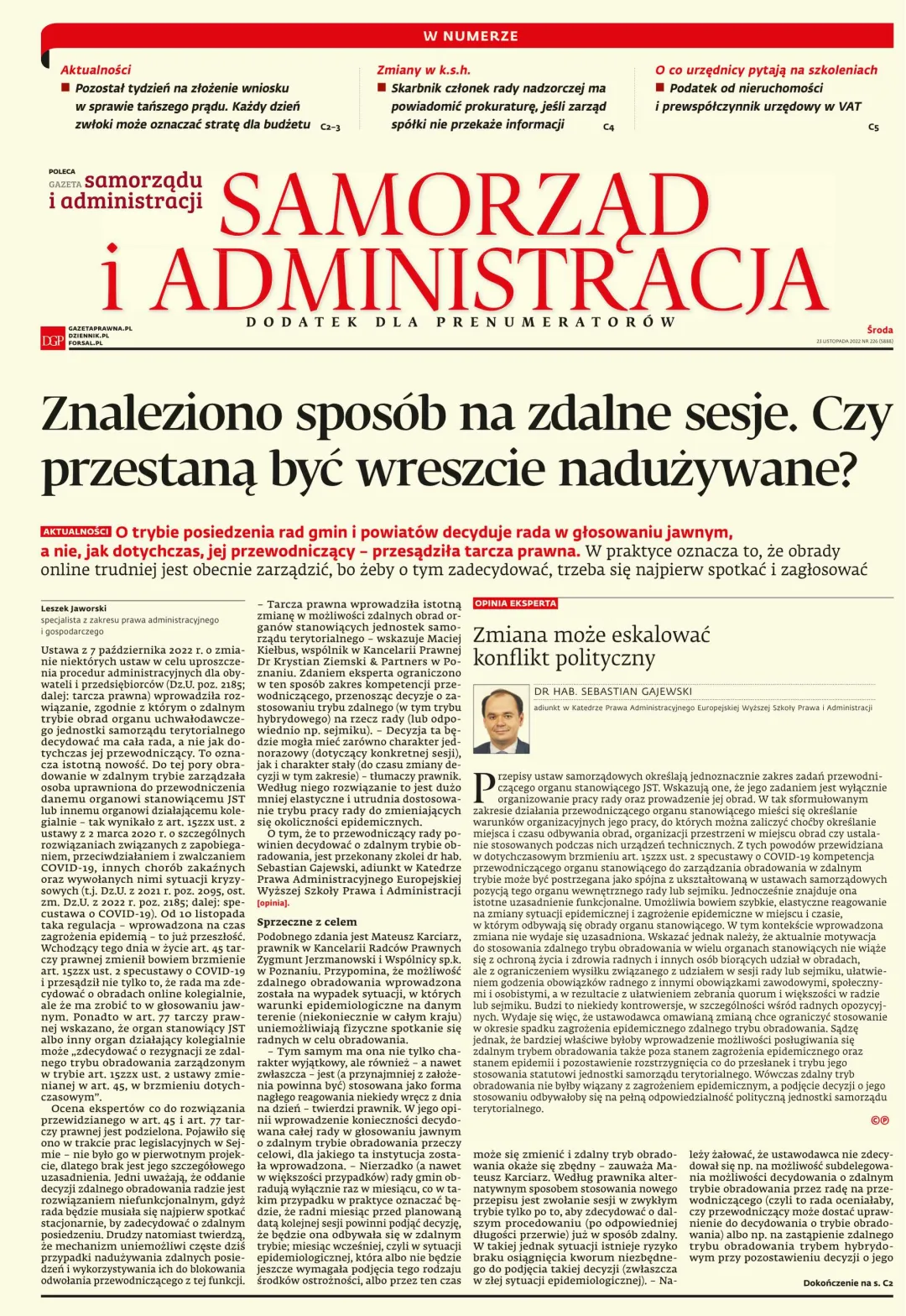 SAMORZĄD I ADMINISTRACJA