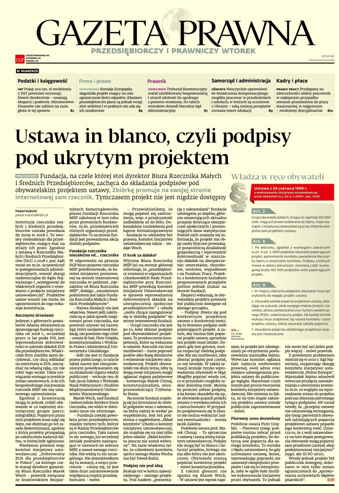 PIERWSZA STRONA GP