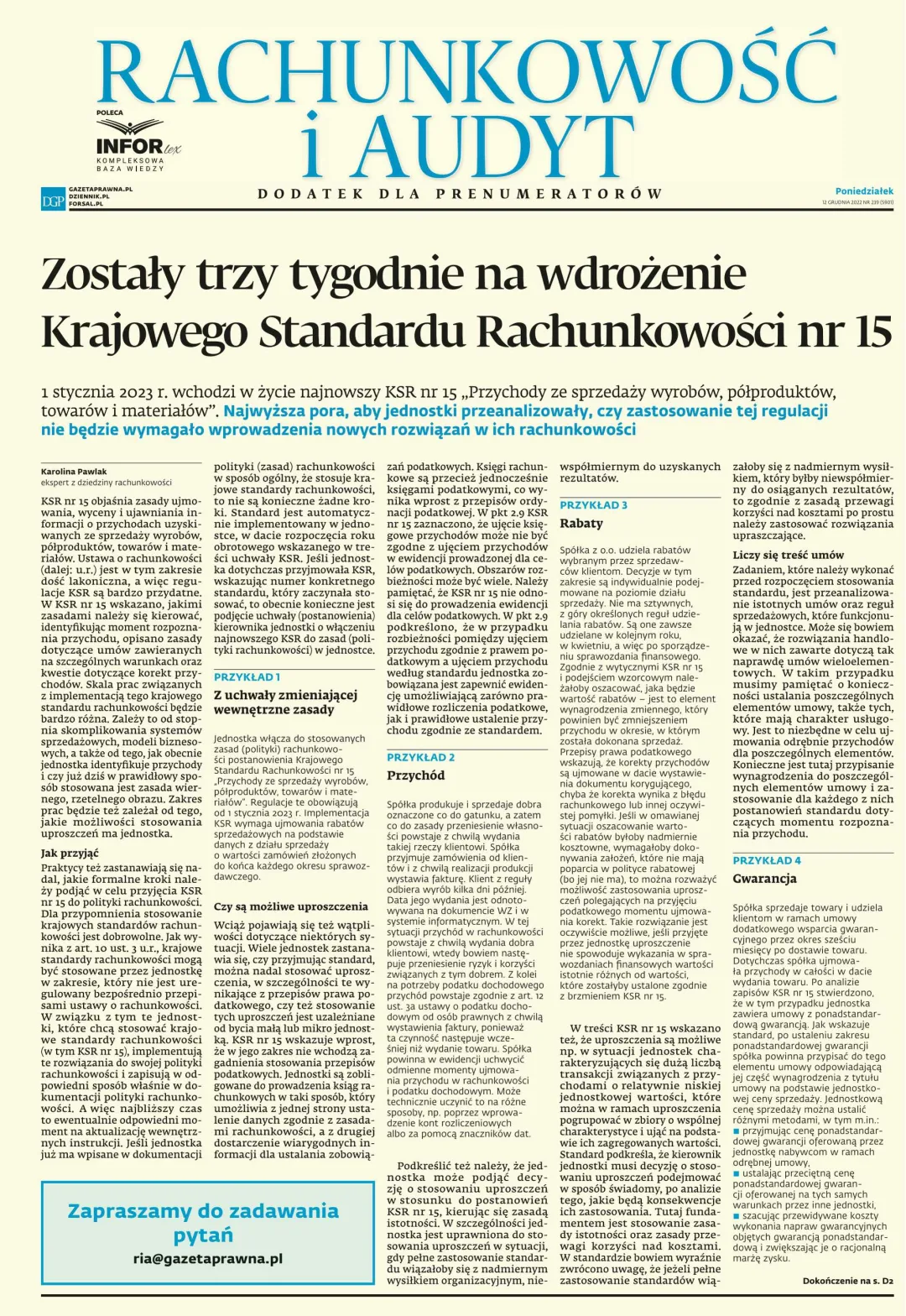 RACHUNKOWOŚĆ I AUDYT