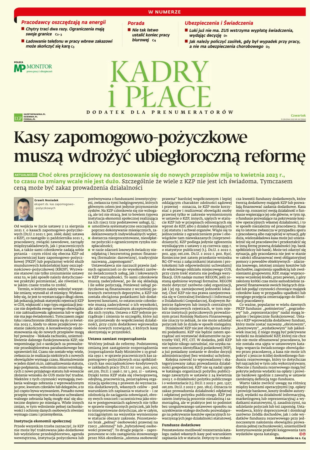 KADRY I PŁACE