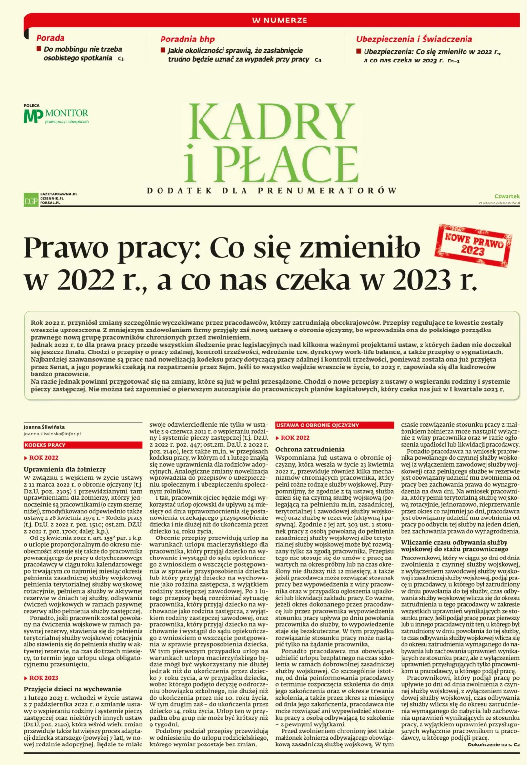 KADRY I PŁACE