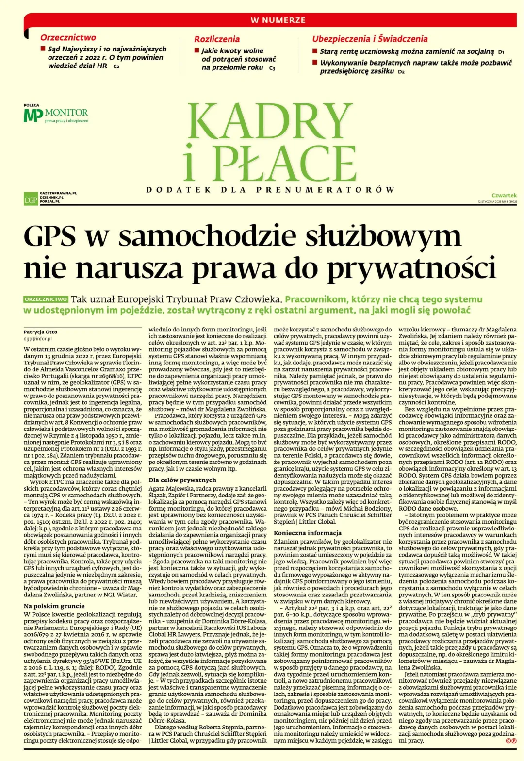 KADRY I PŁACE