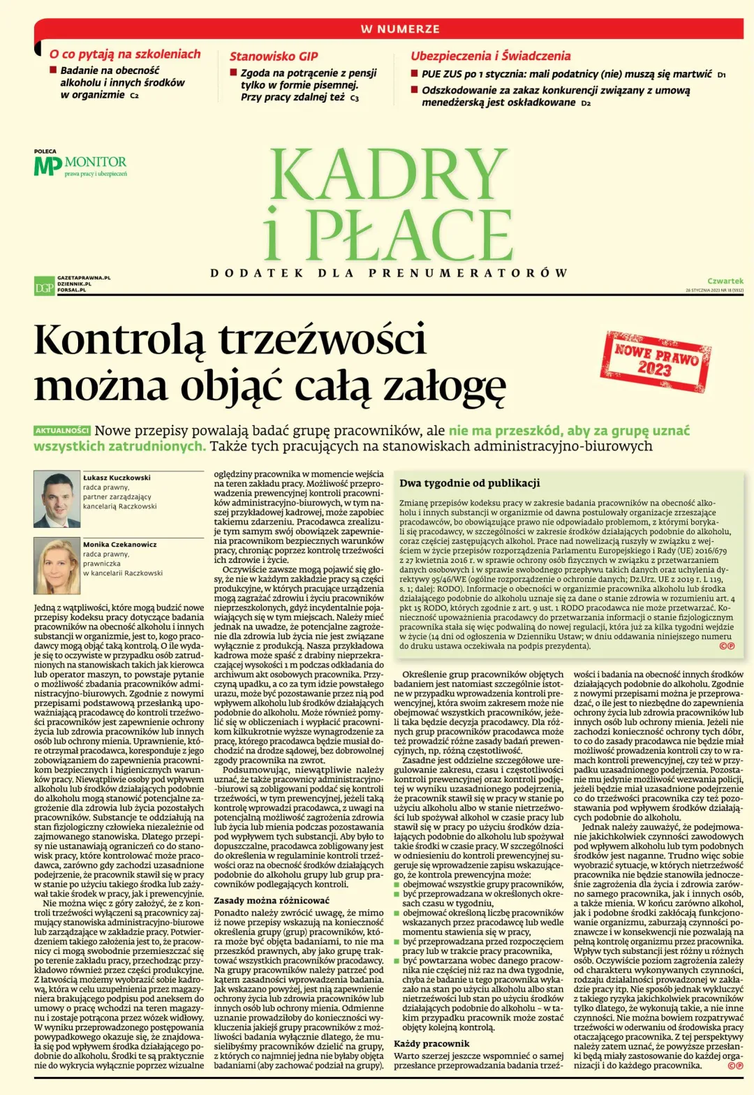 KADRY I PŁACE