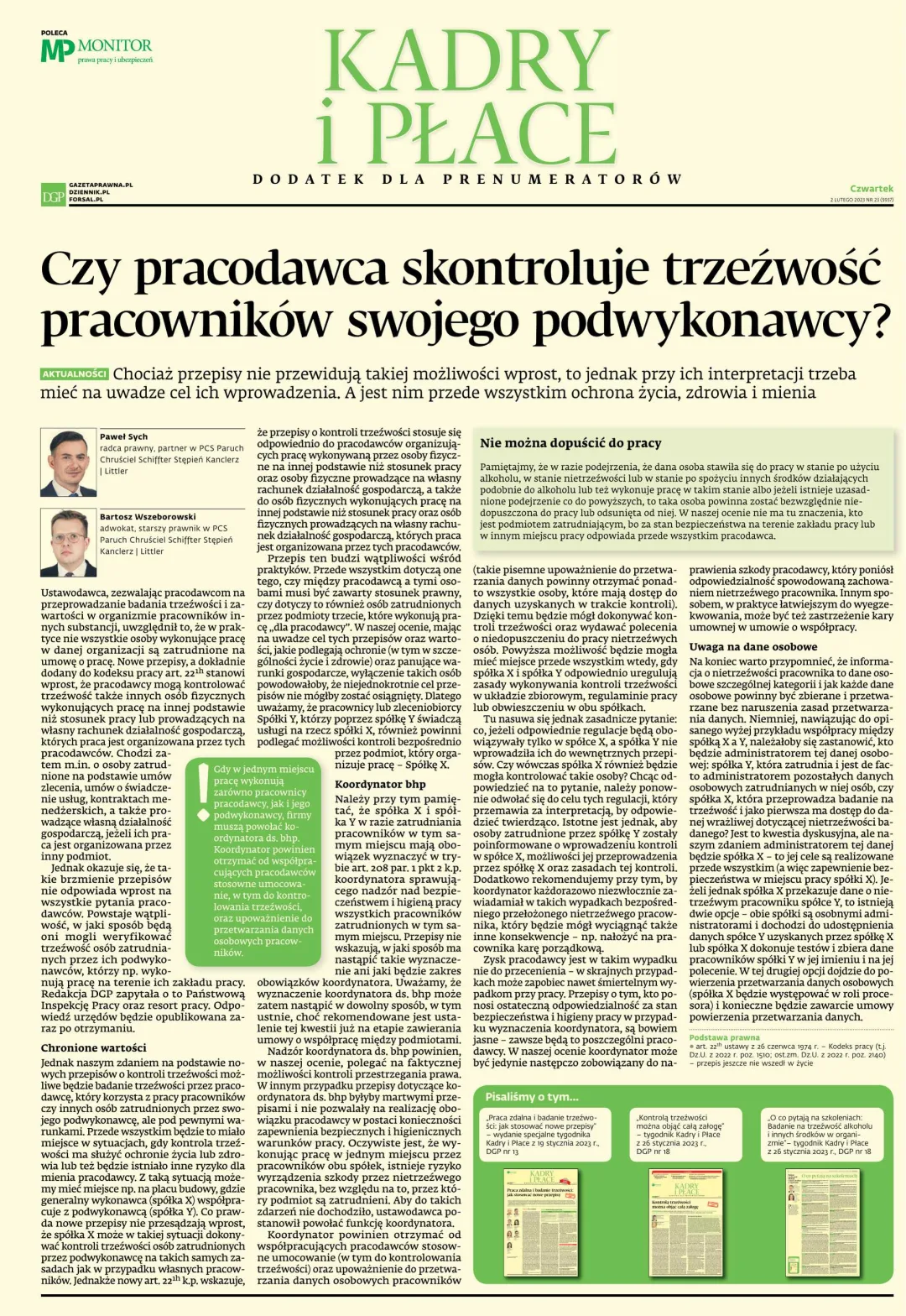 KADRY I PŁACE