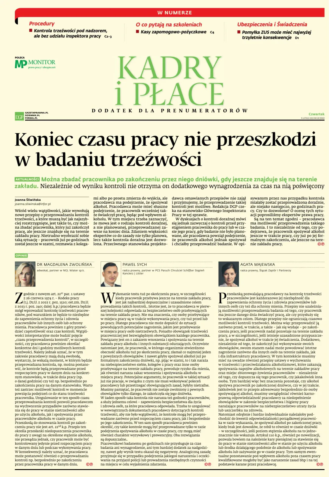 KADRY I PŁACE