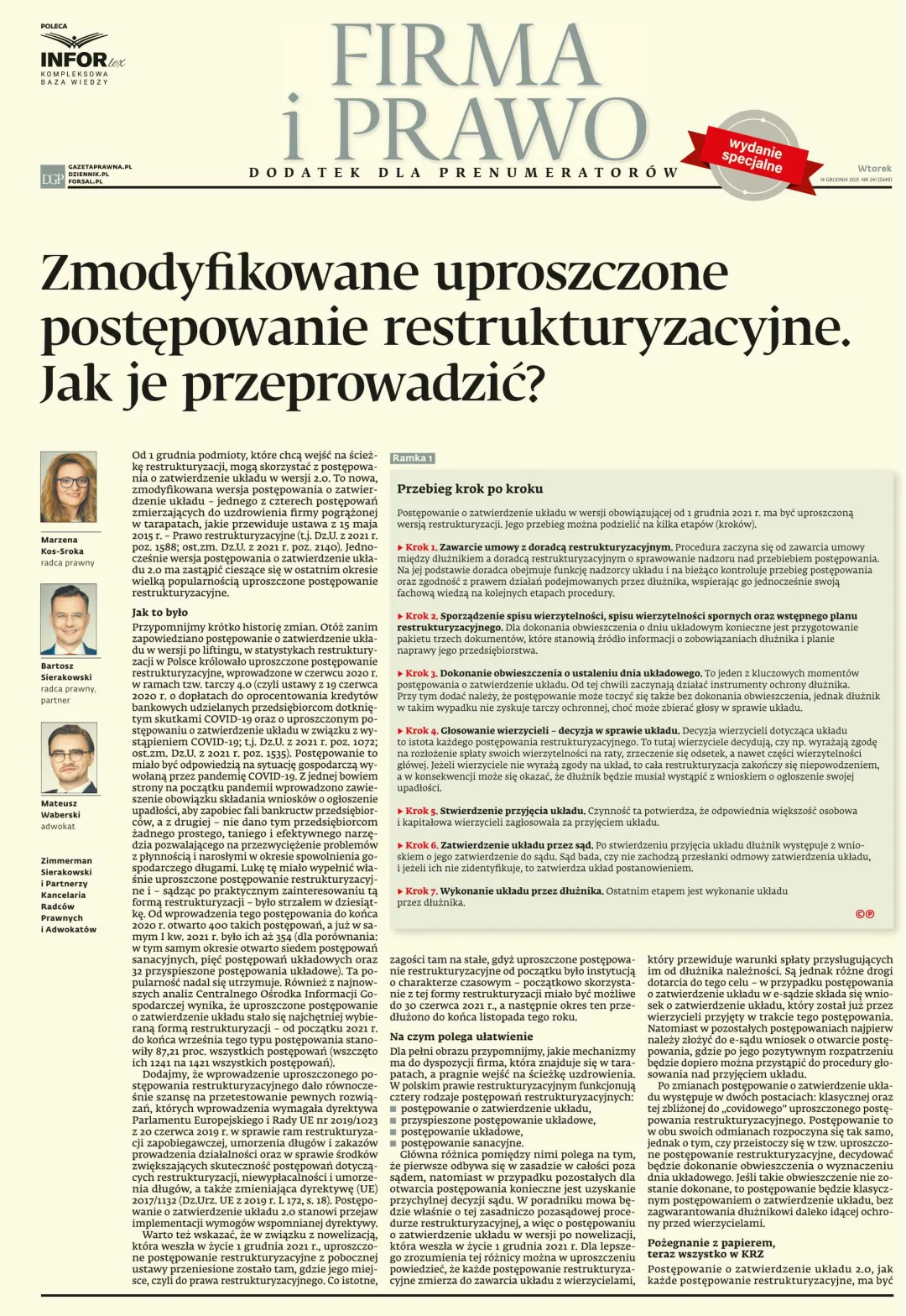 FIRMA I PRAWO - WYDANIE SPECJALNE