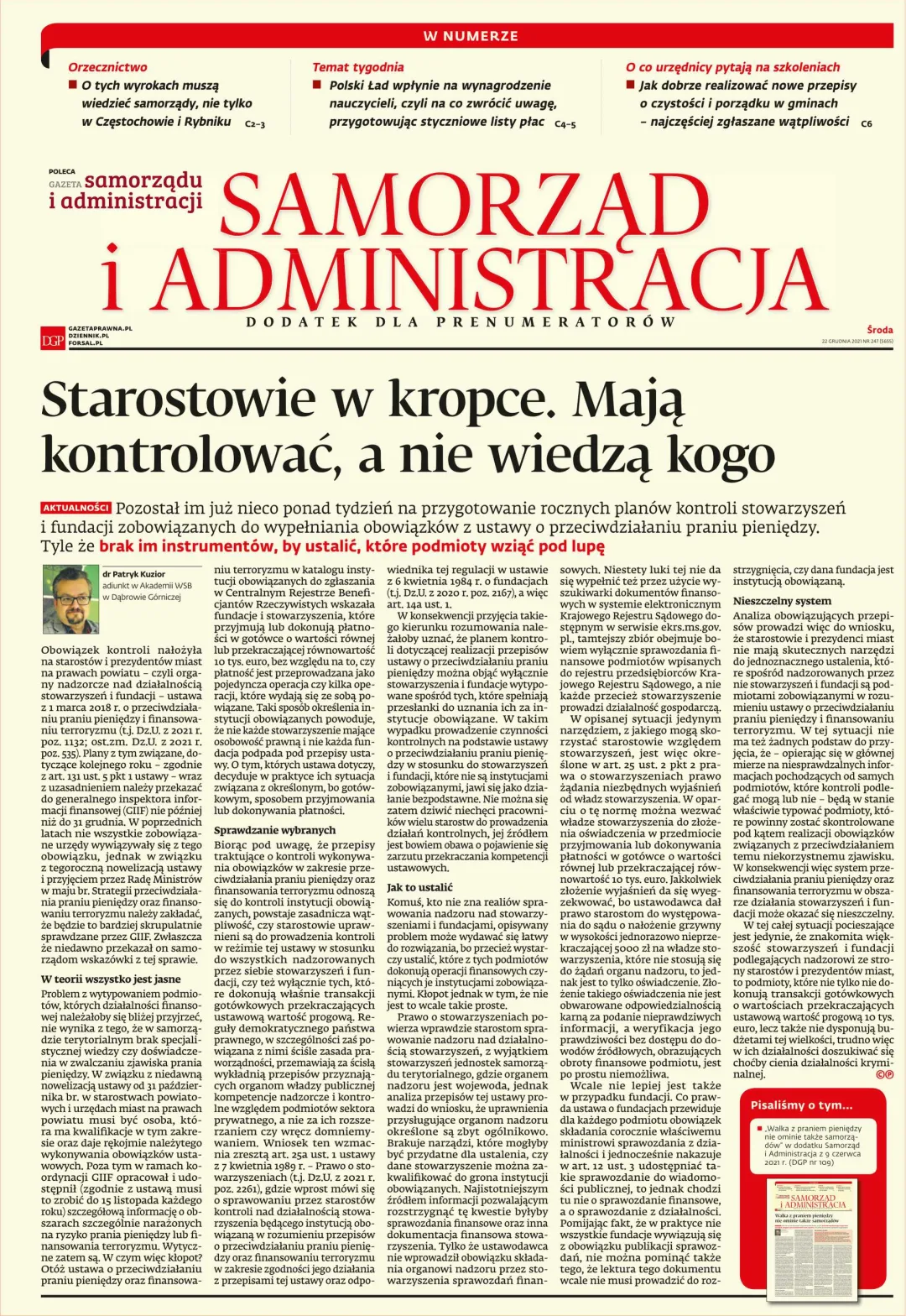 SAMORZĄD I ADMINISTRACJA