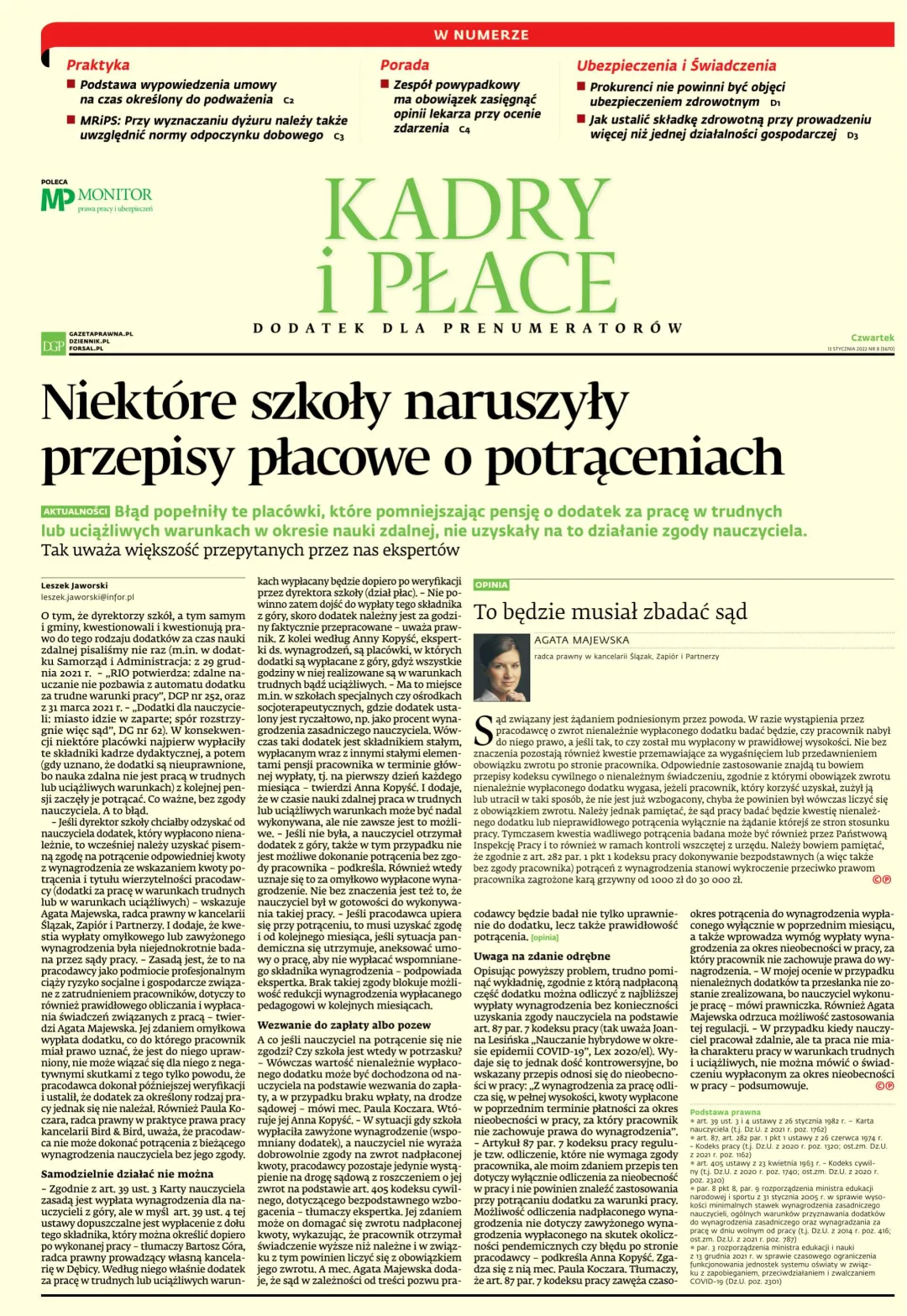 KADRY I PŁACE