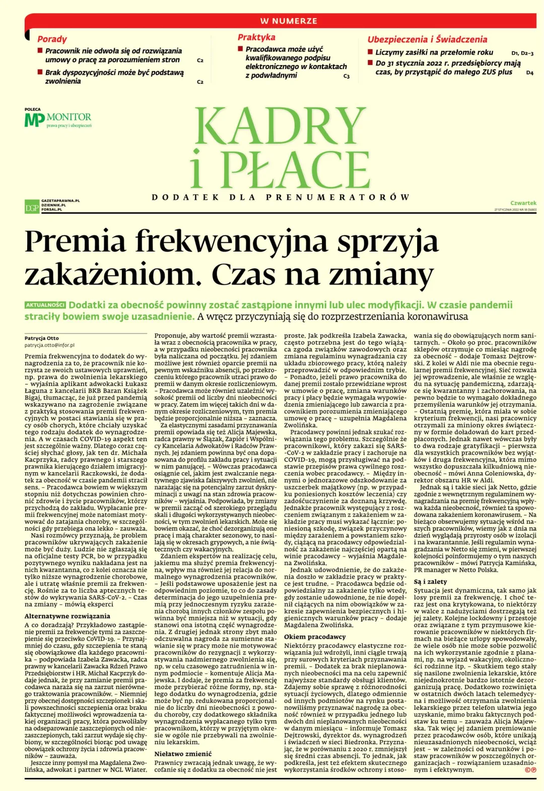 KADRY I PŁACE