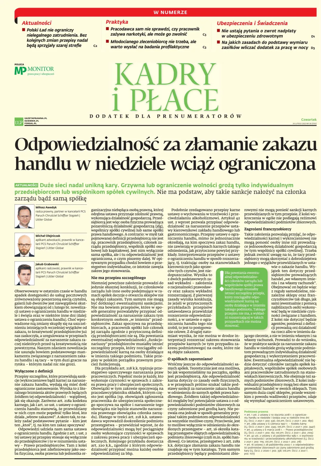 KADRY I PŁACE