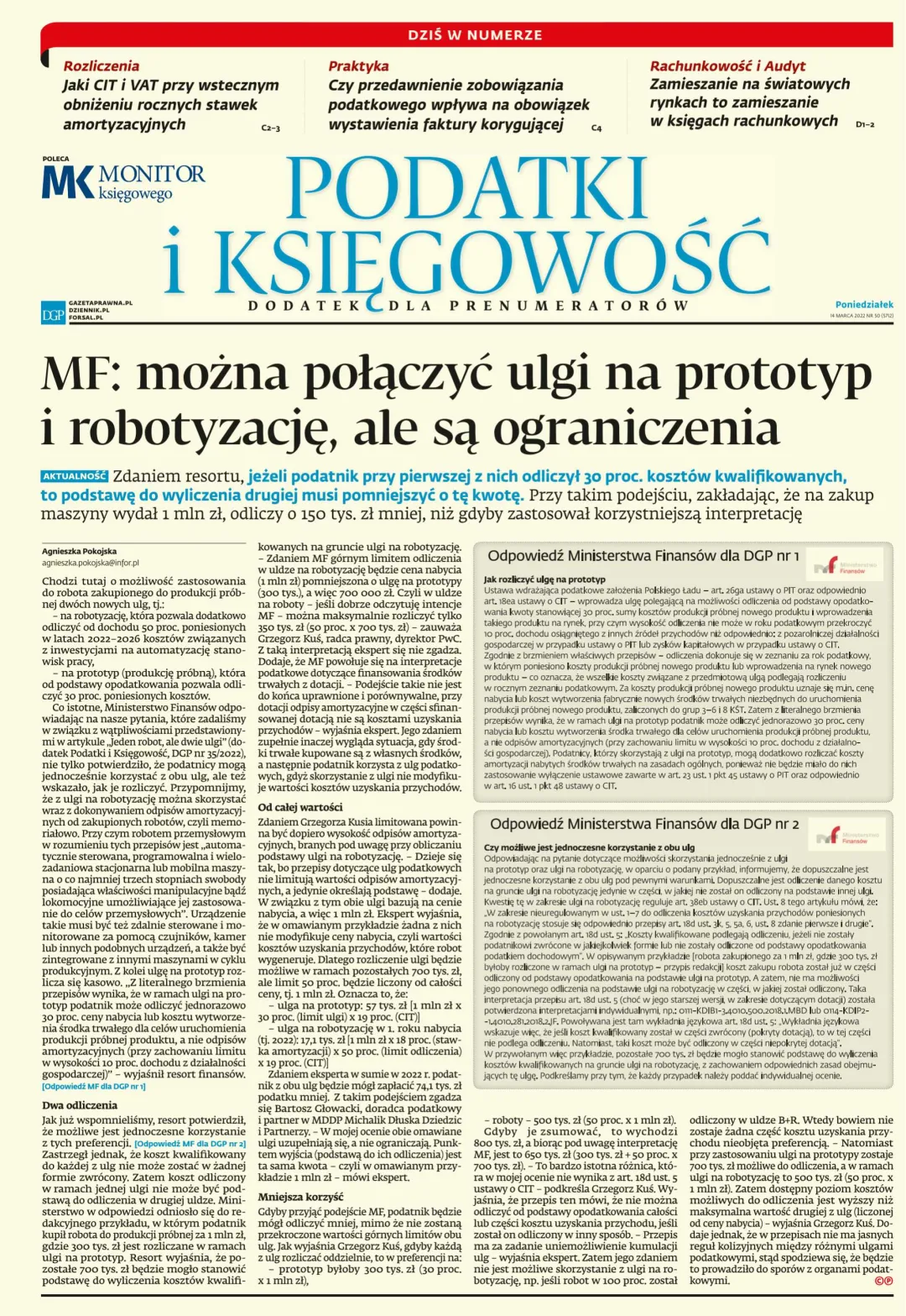 PODATKI I KSIĘGOWOŚĆ